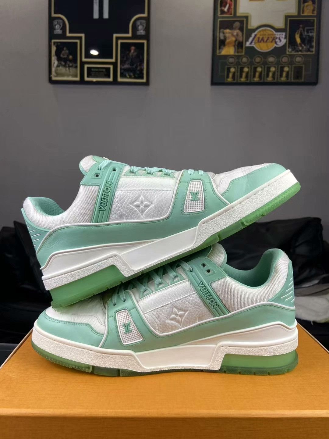 Louis Vuitton Louis Vuitton Training Green Lowtop Sneakers 41 Men Size US 8.5 / EU 41-42 - 6 Thumbnail