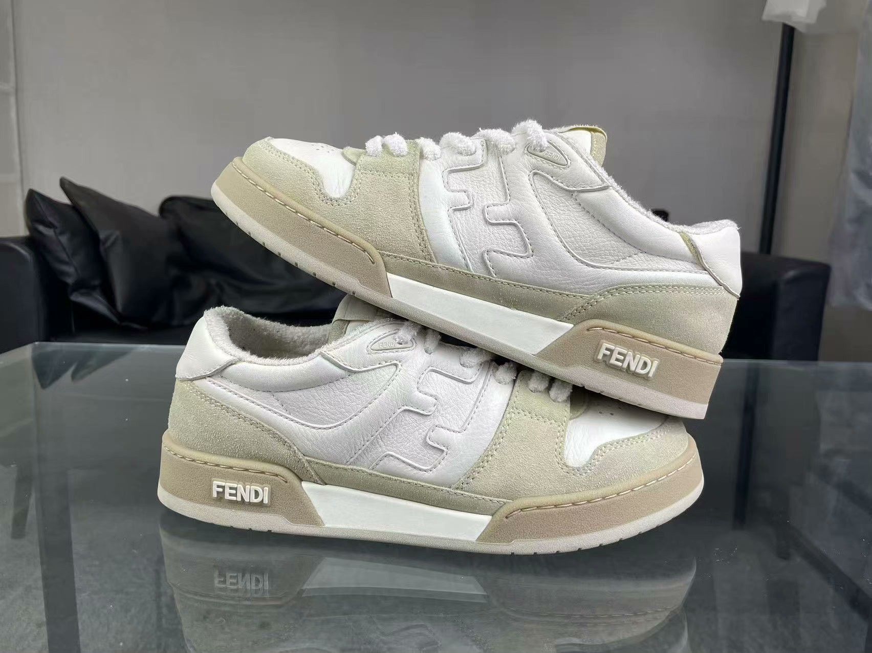 Fendi Fendi White Lowtop Sneakers 40 Men Size US 7.5 / EU 40-41 - 6 Thumbnail
