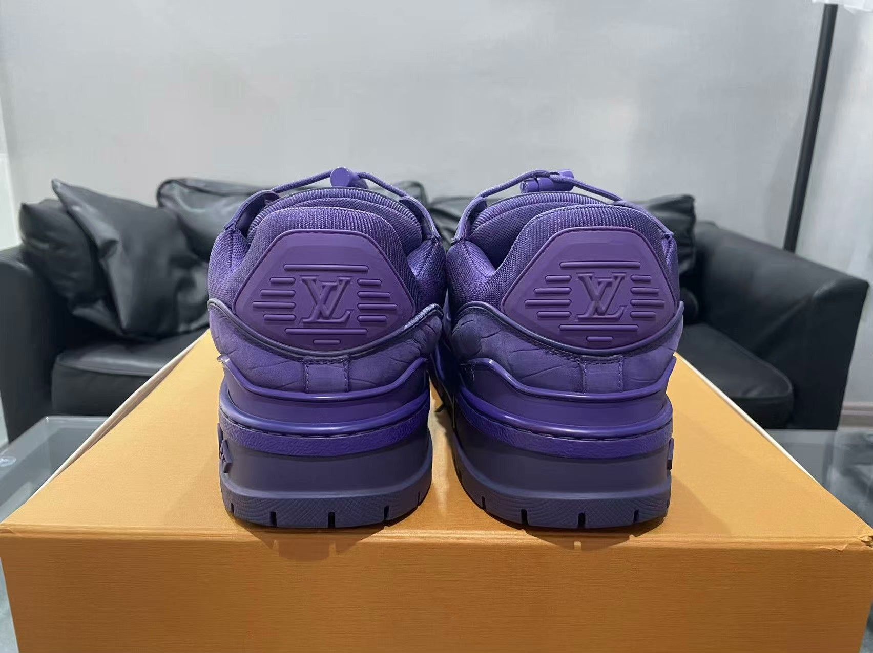 Louis Vuitton Louis Vuitton Training Purple Lowtop Sneakers 40 Men Size US 7.5 / EU 40-41 - 3 Thumbnail