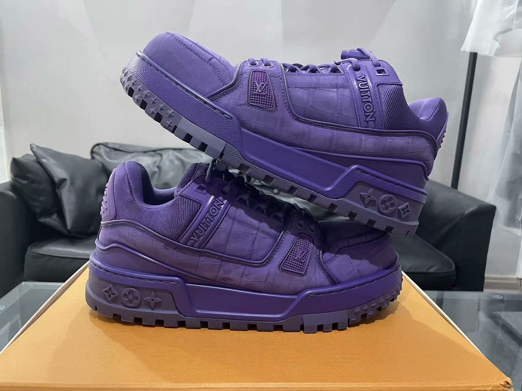 Louis Vuitton Louis Vuitton Training Purple Lowtop Sneakers 40 Men Size US 7.5 / EU 40-41 - 6 Thumbnail