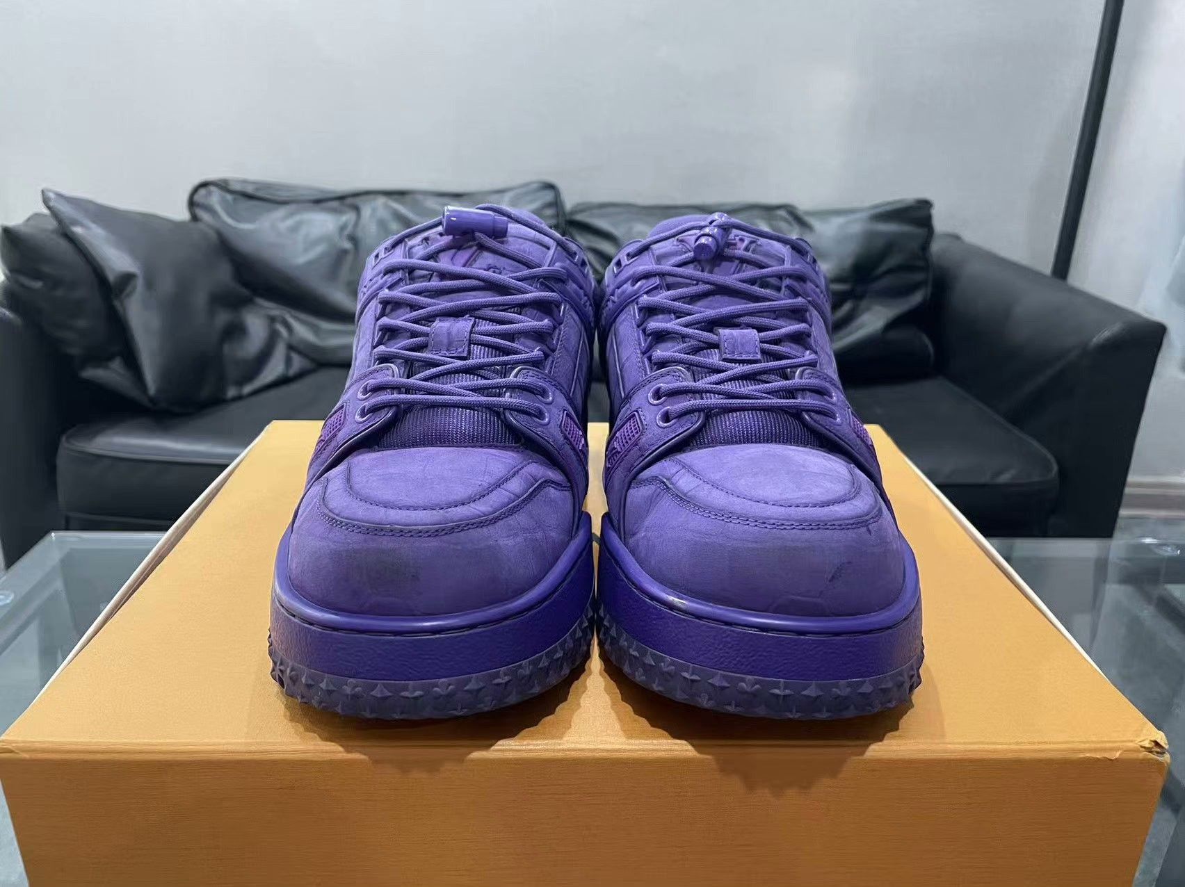 Louis Vuitton Louis Vuitton Training Purple Lowtop Sneakers 40 Men Size US 7.5 / EU 40-41 - 2 Thumbnail