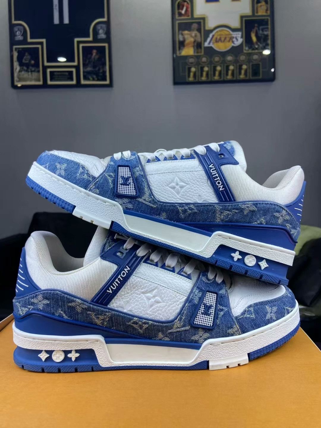 Louis Vuitton Louis Vuitton Training Denim Blue Lowtop Sneakers 42 Men Size US 9 / EU 42 - 7 Thumbnail
