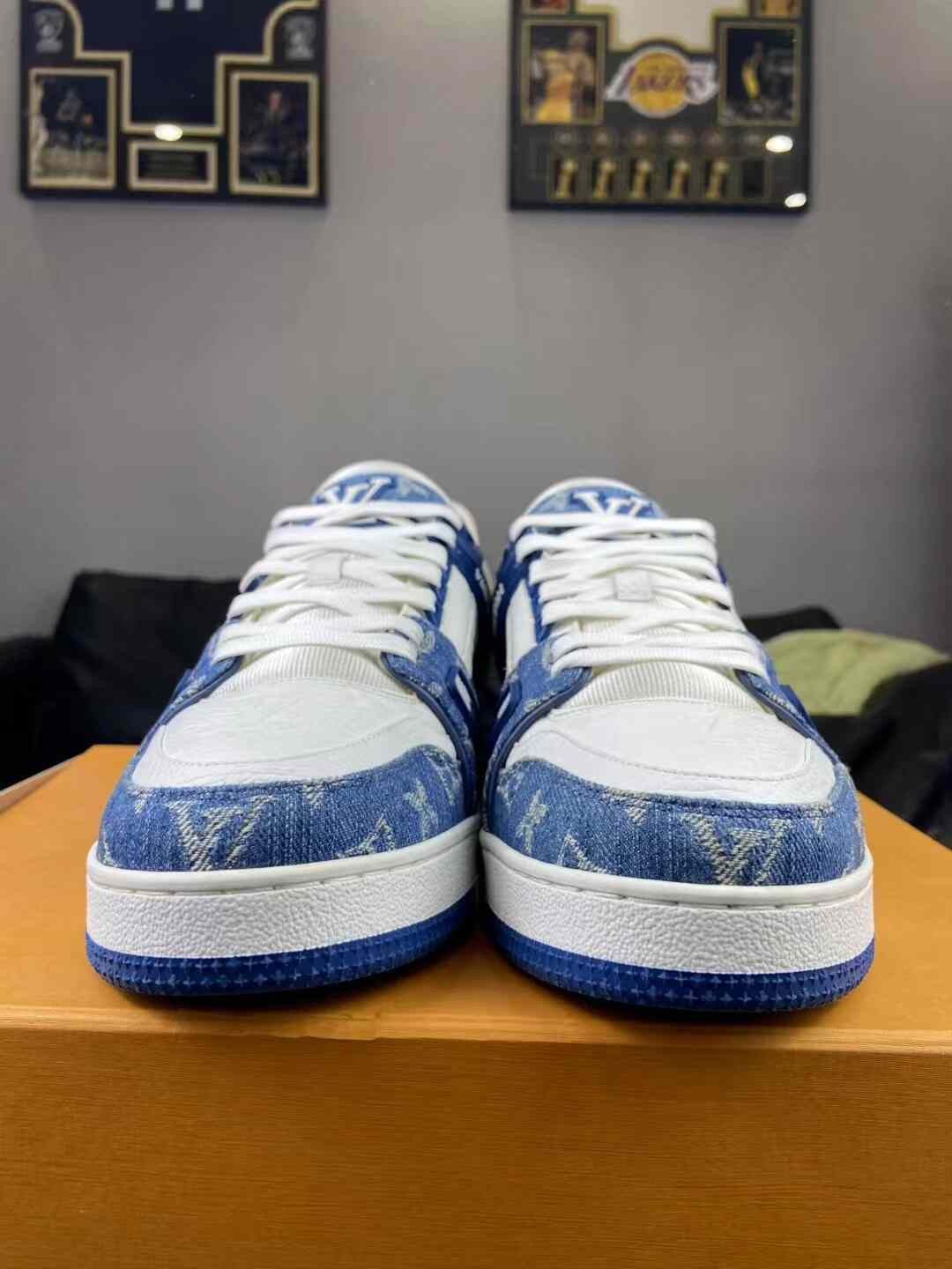 Louis Vuitton Louis Vuitton Training Denim Blue Lowtop Sneakers 42 Men Size US 9 / EU 42 - 2 Thumbnail