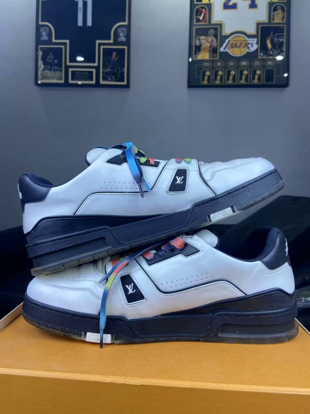 Louis Vuitton Louis Vuitton Training Rainbow Multi Lowtop Sneakers 45 Men Size US 11.5 / EU 44-45 - 6 Thumbnail