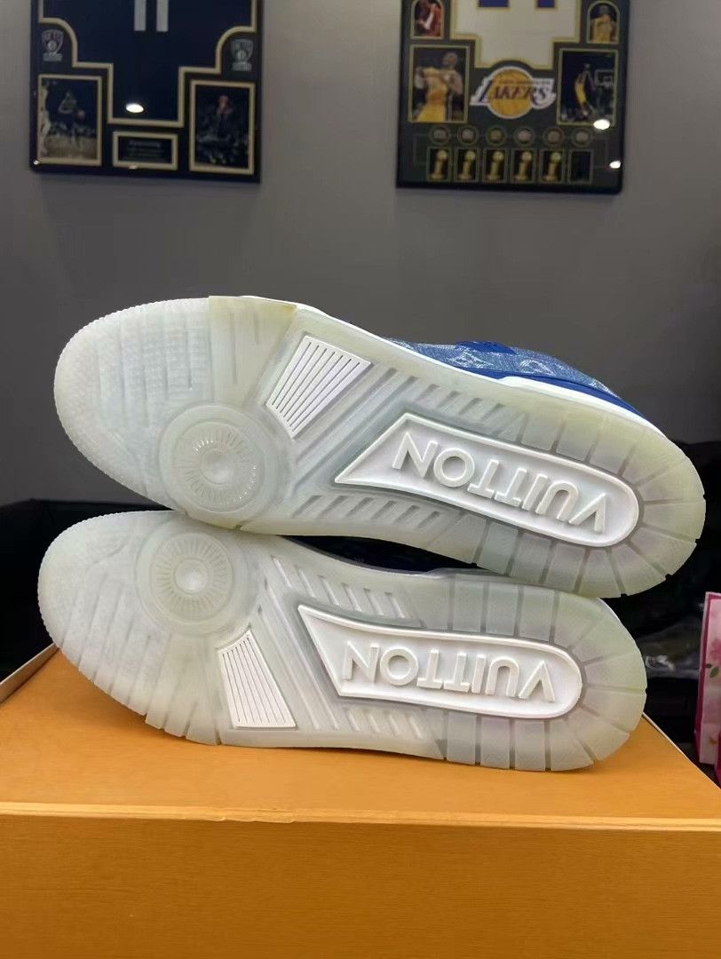Louis Vuitton Louis Vuitton Training Denim Blue Lowtop Sneakers 43.5 Men Size US 10.5 / EU 43-44 - 5 Thumbnail
