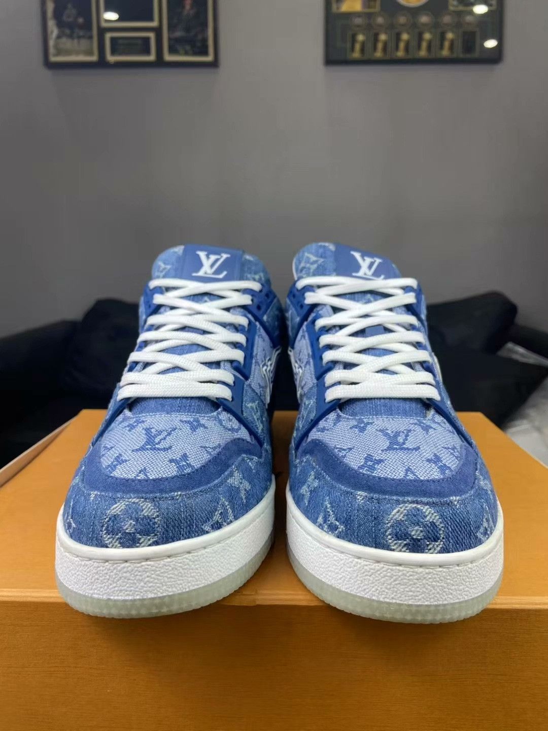 Louis Vuitton Louis Vuitton Training Denim Blue Lowtop Sneakers 40 Men Size US 7.5 / EU 40-41 - 2 Thumbnail