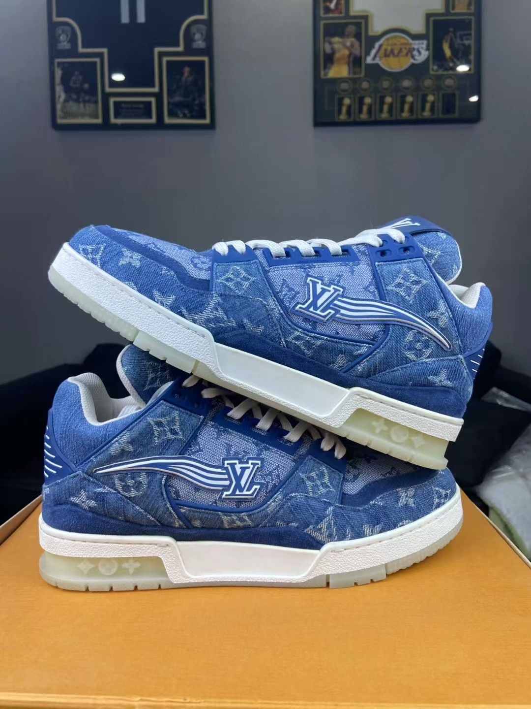 Louis Vuitton Louis Vuitton Training Denim Blue Lowtop Sneakers 40 Men Size US 7.5 / EU 40-41 - 7 Thumbnail