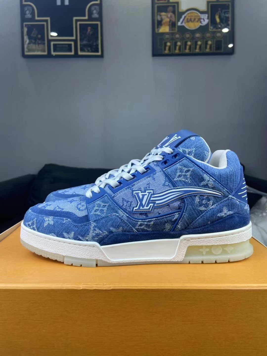Louis Vuitton Louis Vuitton Training Denim Blue Lowtop Sneakers 40 Men Size US 7.5 / EU 40-41 - 3 Thumbnail