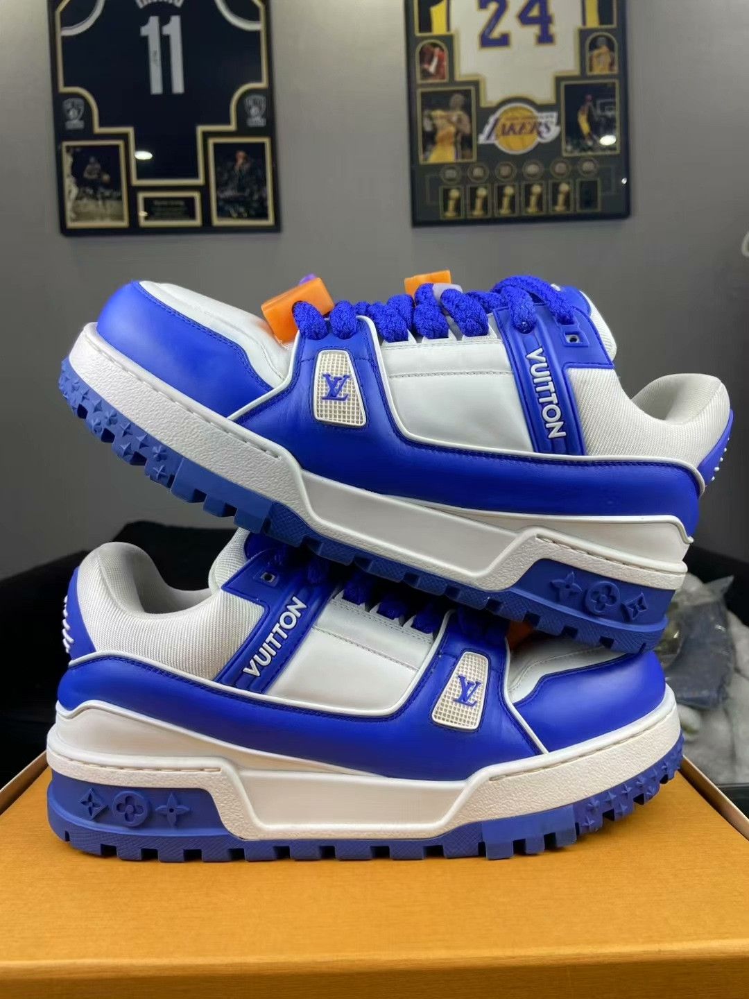 Louis Vuitton Louis Vuitton Training Blue Lowtop Sneakers 42 Men Size US 9 / EU 42 - 6 Thumbnail