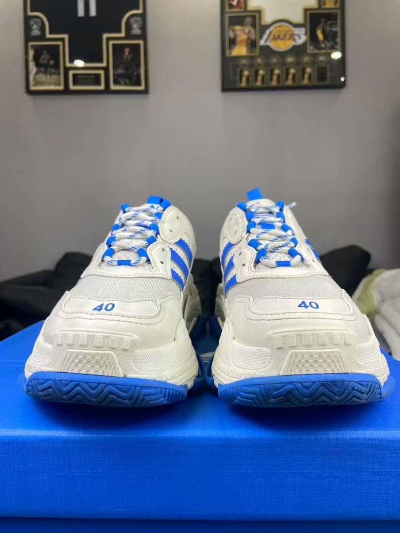 Balenciaga Balenciaga Collab Blue Lowtop Sneakers S Men Size US 10 / EU 43 - 2 Thumbnail