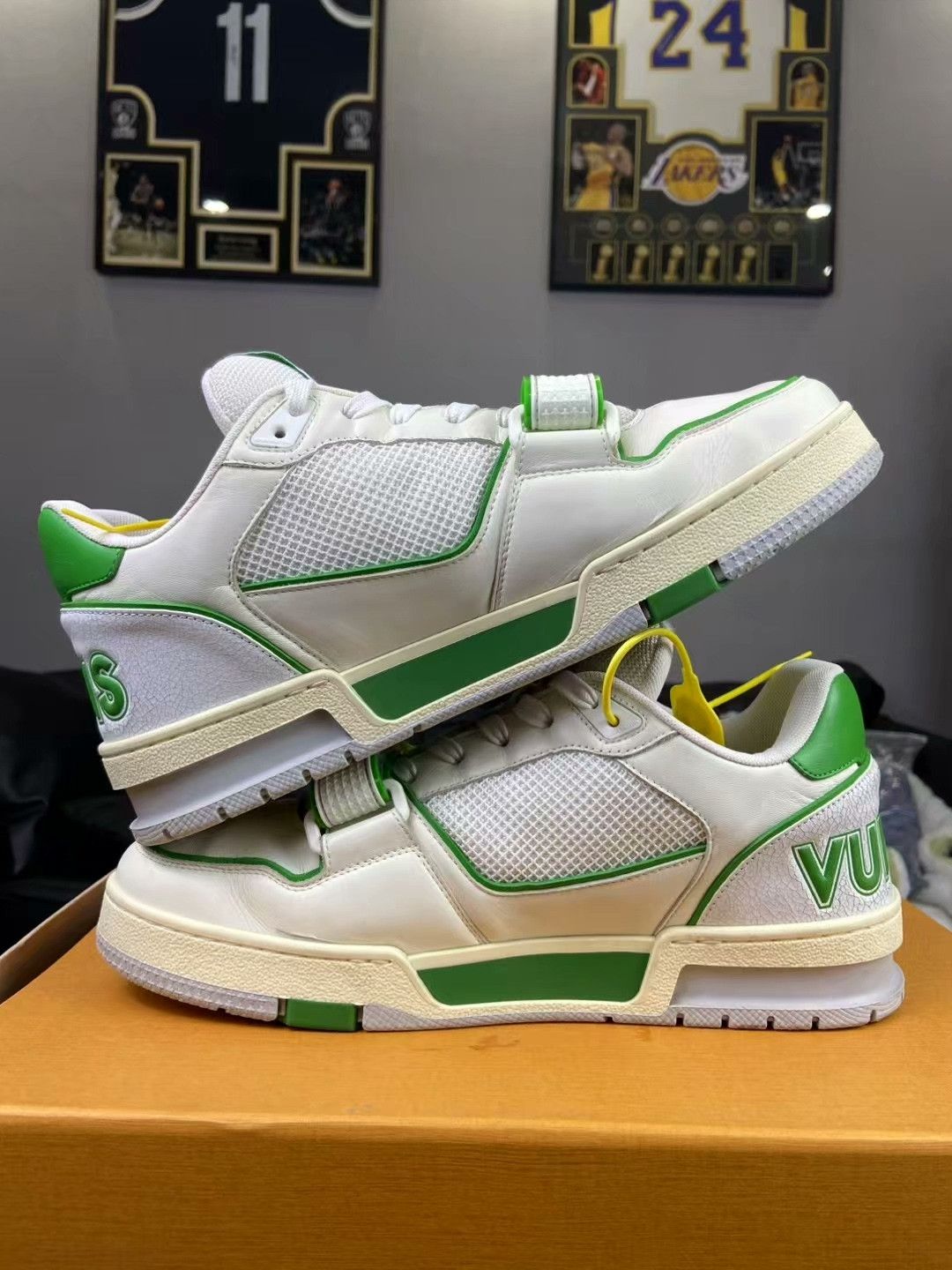 Louis Vuitton Louis Vuitton Training Green Lowtop Sneakers 40 Men Size US 7.5 / EU 40-41 - 6 Thumbnail