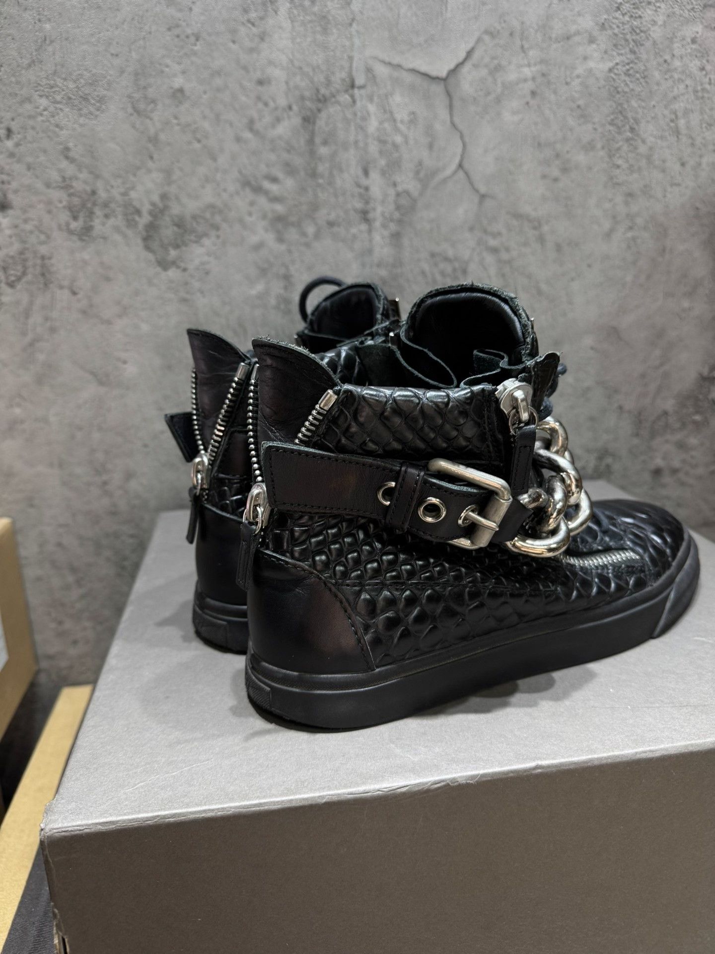 Giuseppe Zanotti Giuseppe Zanotti Gold Hitop Sneakers 41 Men Size US 8.5 / EU 41-42 - 5 Thumbnail