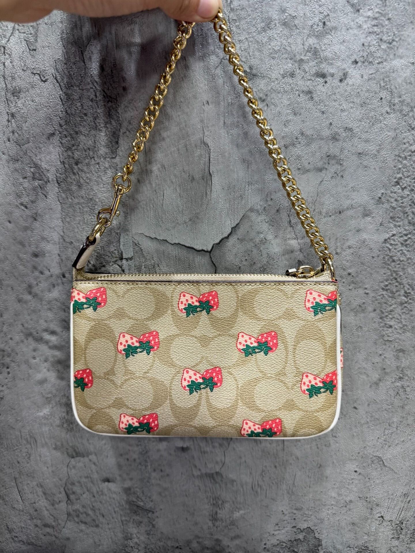 Coach Coach Leather Printed Beige Shoulder Bag 36 Women Size ONE SIZE - 8 Thumbnail