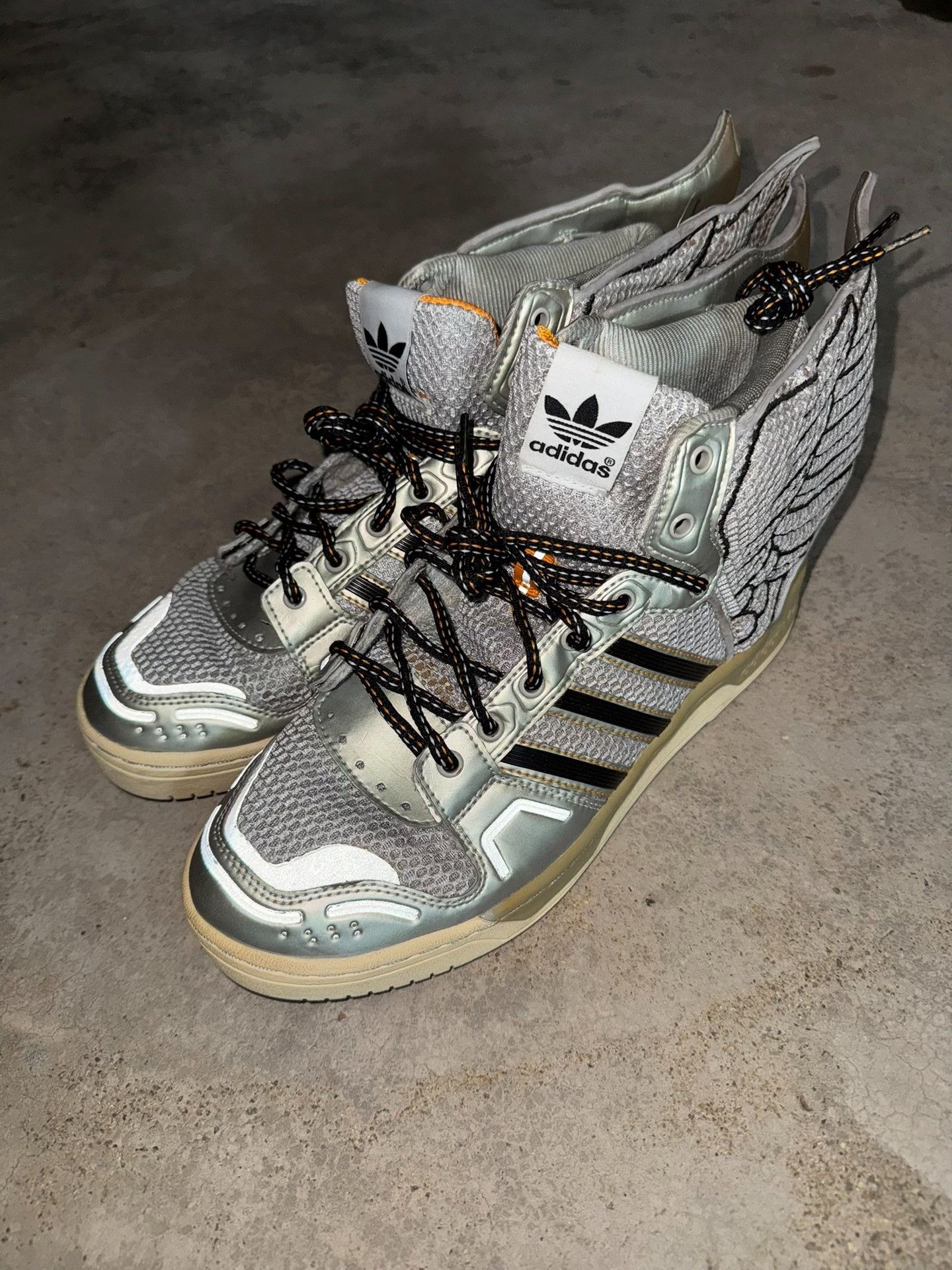 Adidas Adidas Reflective Black Lowtop Sneakers M Men Size US 10 / EU 43 - 8 Thumbnail