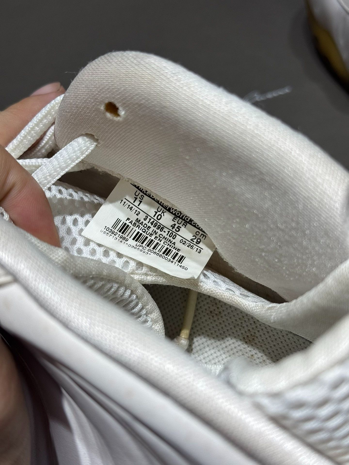 Nike Nike Basketball White Lowtop Sneakers 45 Men Size US 11.5 / EU 44-45 - 6 Thumbnail