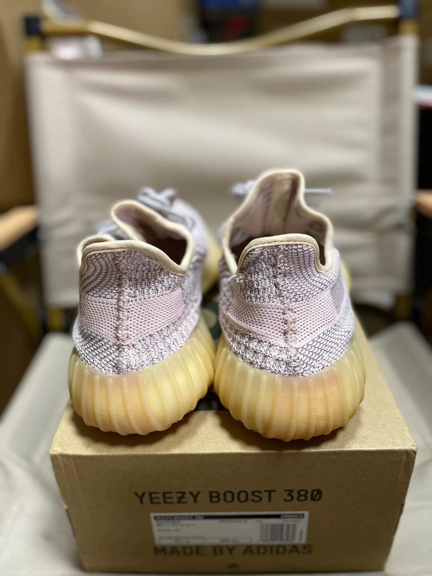 Adidas Adidas YEEZY350 Pink Lowtop Sneakers 42 Men Size US 9 / EU 42 - 9 Thumbnail
