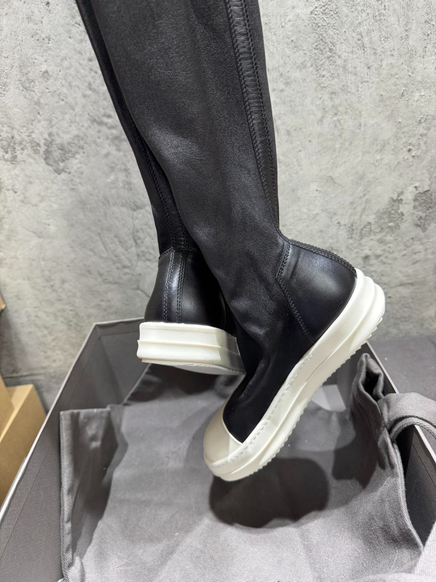 Rick Owens Rick Owens Leather Black Boots 36 Women Size US 6 / IT 36 - 9 Thumbnail
