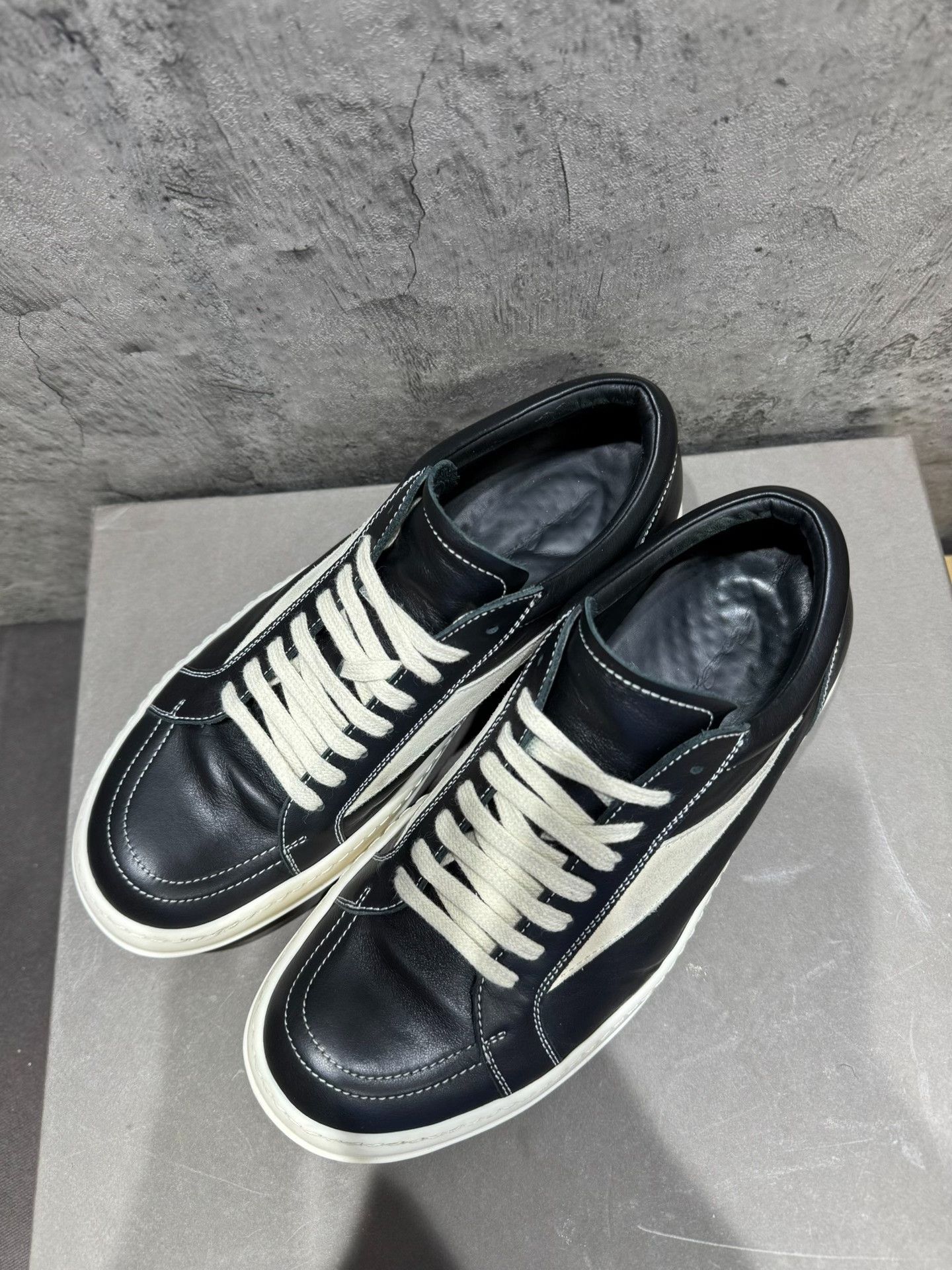 Rick Owens Rick Owens Leather Black Lowtop Sneakers 41 Men Size US 8.5 / EU 41-42 - 6 Thumbnail