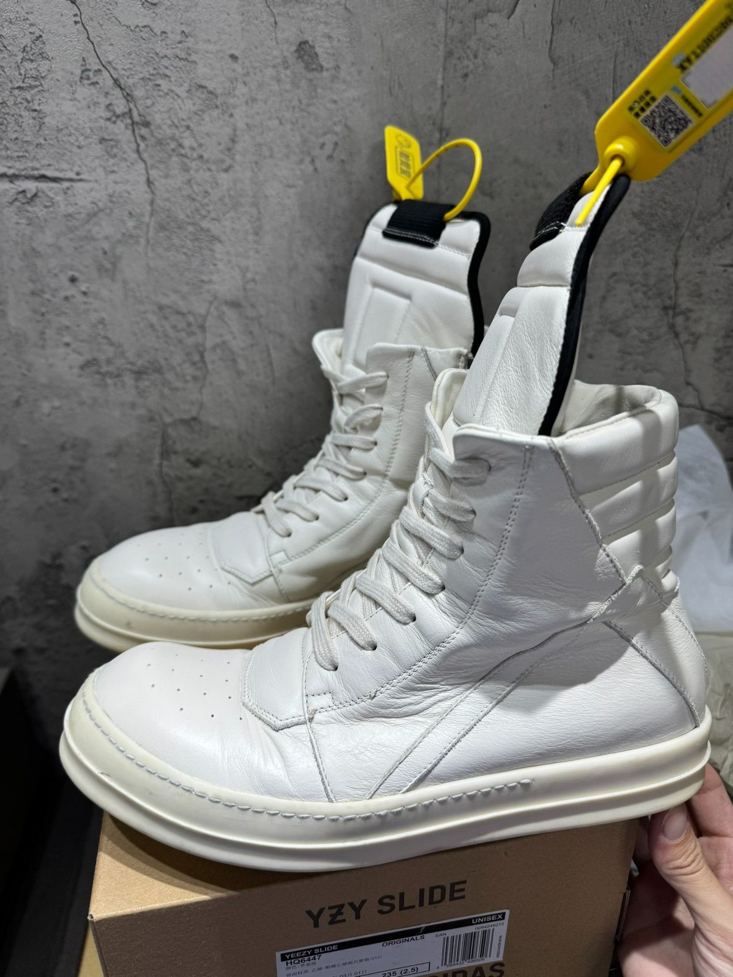 Rick Owens Rick Owens White Hitop Sneakers 41 Men Size US 8.5 / EU 41-42 - 7 Thumbnail