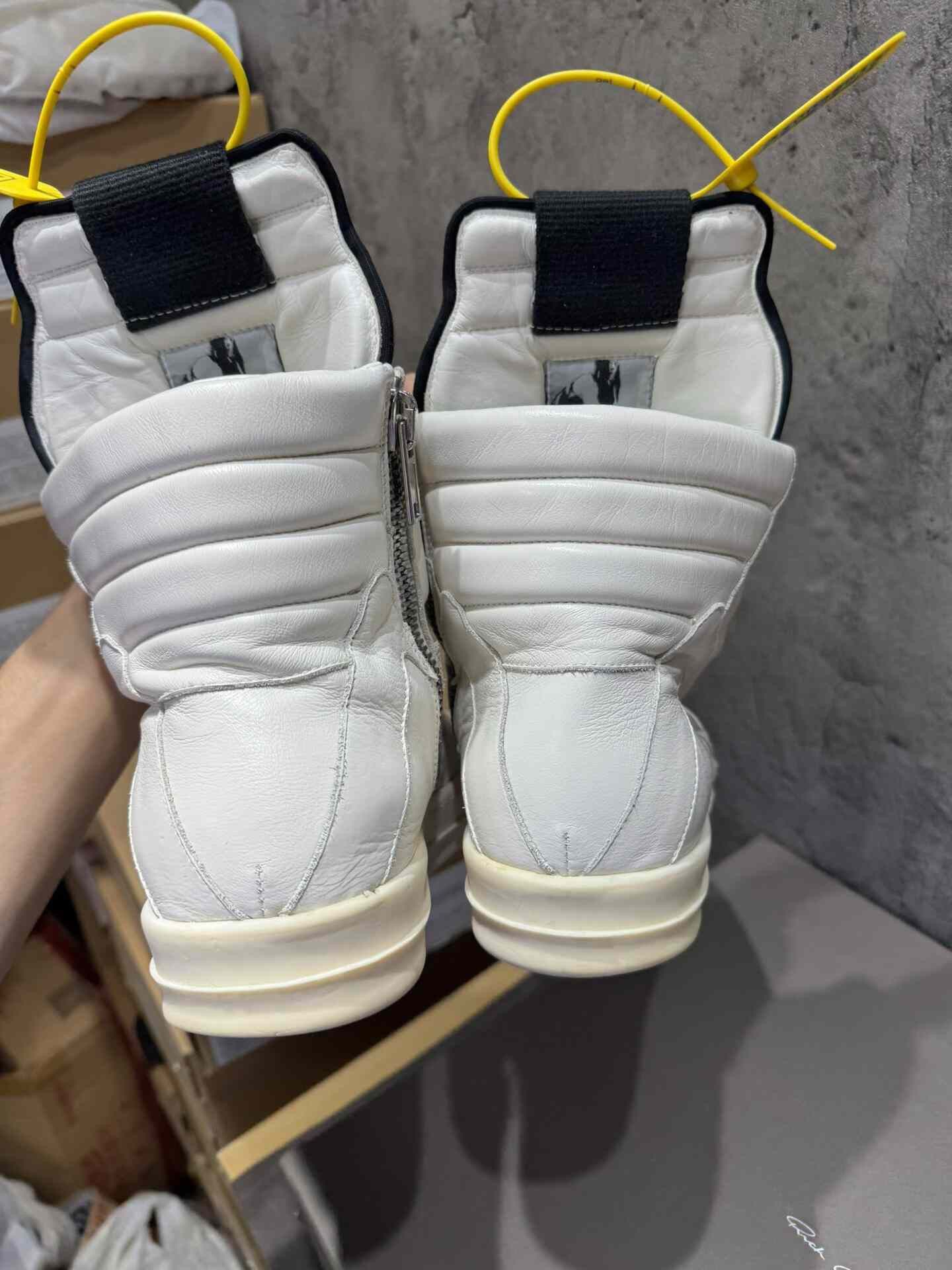 Rick Owens Rick Owens White Hitop Sneakers 41 Men Size US 8.5 / EU 41-42 - 2 Thumbnail