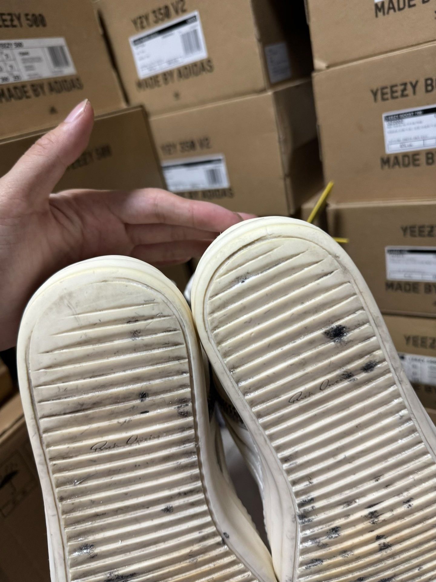 Rick Owens Rick Owens White Hitop Sneakers 41 Men Size US 8.5 / EU 41-42 - 4 Thumbnail