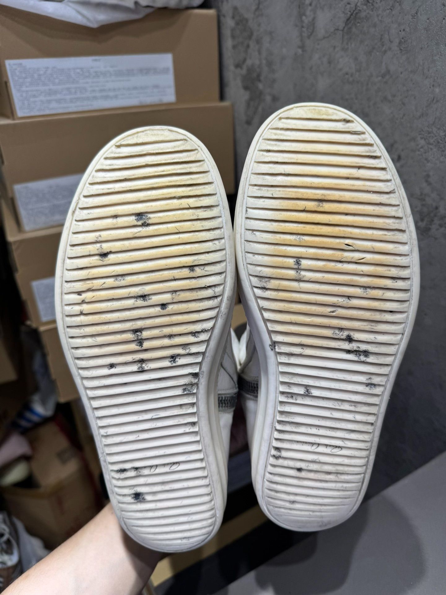 Rick Owens Rick Owens White Hitop Sneakers 41 Men Size US 8.5 / EU 41-42 - 5 Thumbnail