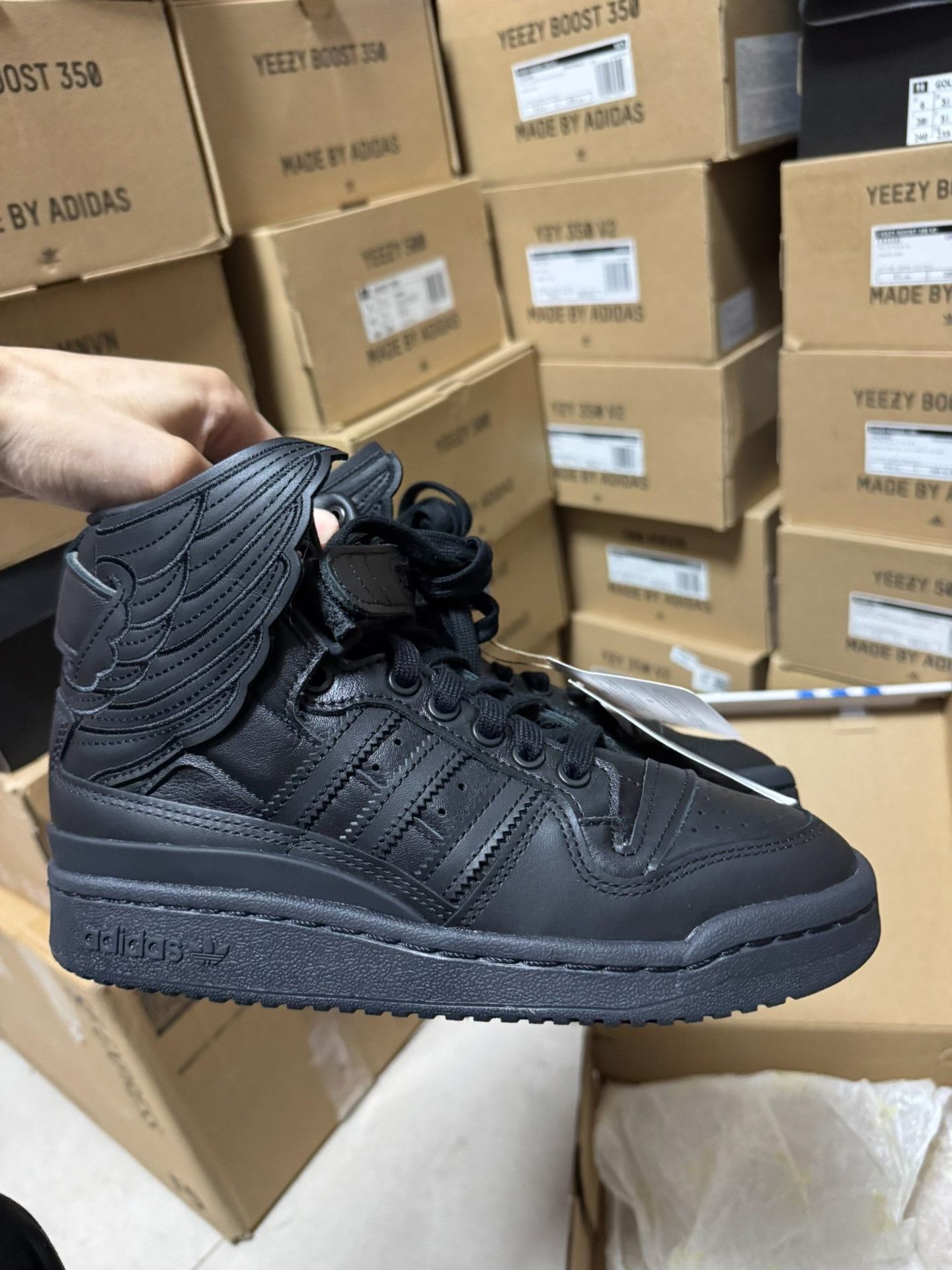 Adidas Adidas Black Hitop Sneakers 36 Women Size US 6 / IT 36 - 3 Thumbnail