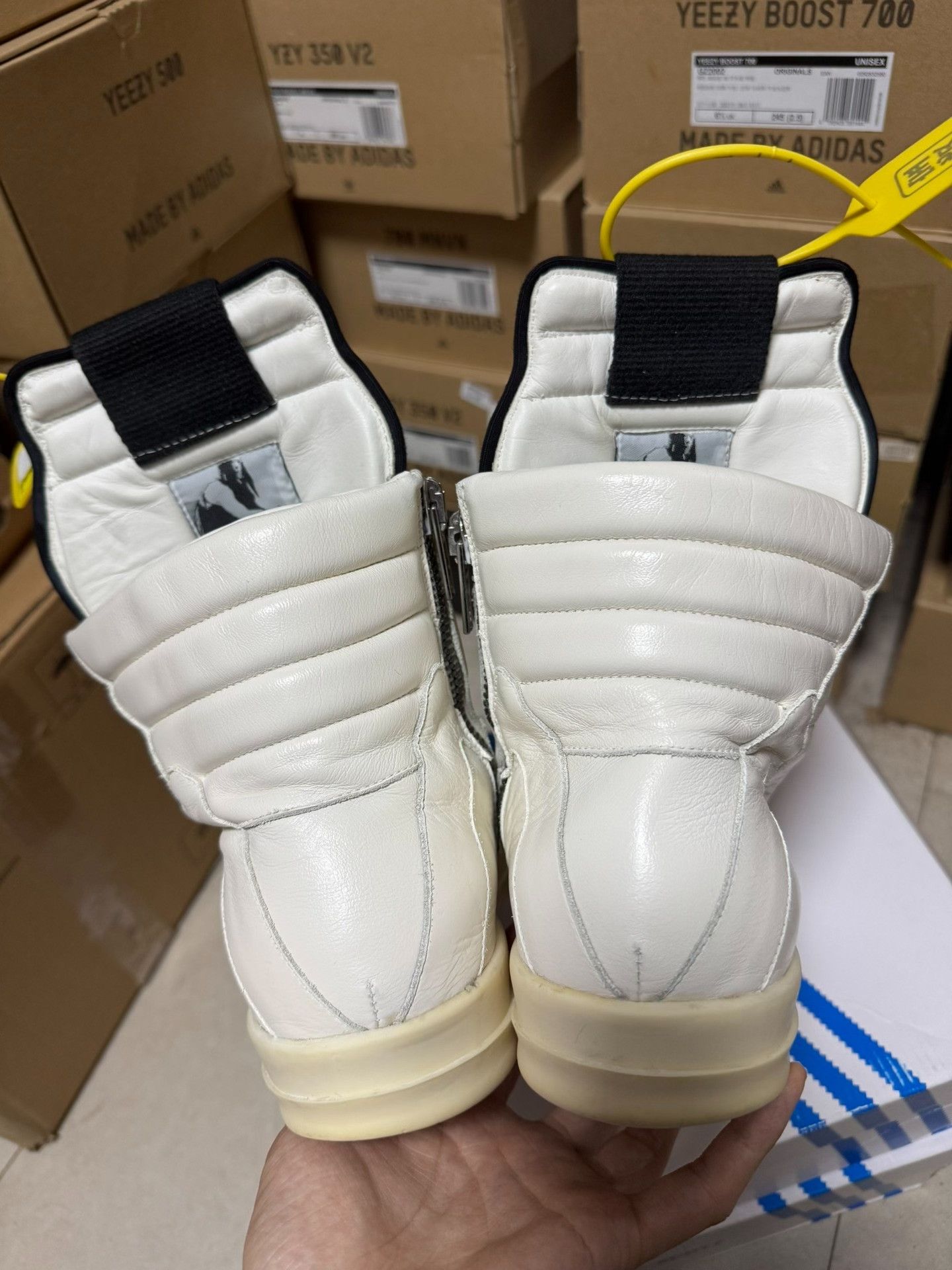 Rick Owens Rick Owens White Hitop Sneakers 41 Men Size US 8.5 / EU 41-42 - 6 Thumbnail
