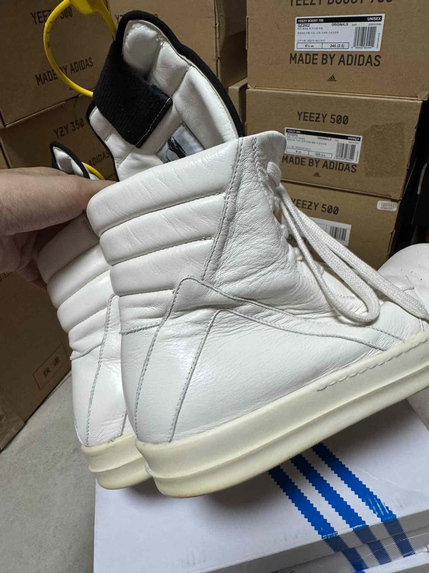 Rick Owens Rick Owens White Hitop Sneakers 41 Men Size US 8.5 / EU 41-42 - 3 Thumbnail