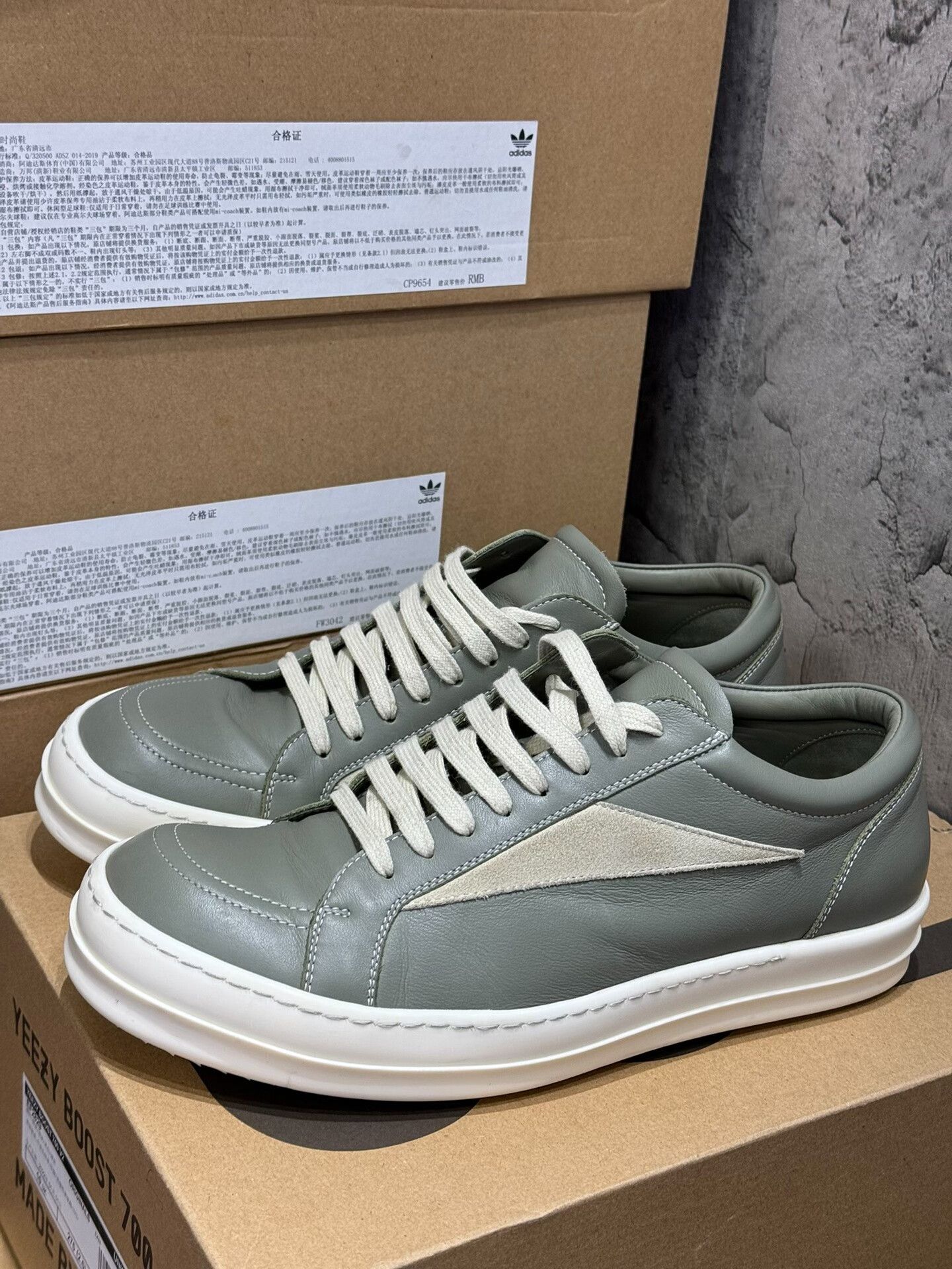 Rick Owens Rick Owens Leather Green Hitop Sneakers 42 Men Size US 9 / EU 42 - 5 Thumbnail