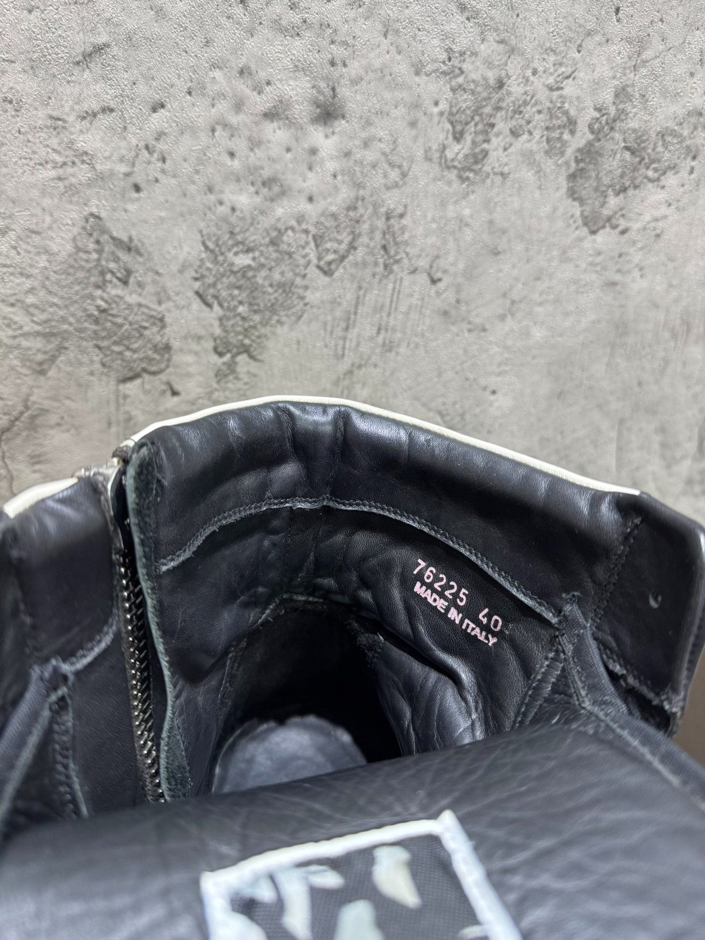 Rick Owens Rick Owens Leather Black Hitop Sneakers 40 Men Size US 7.5 / EU 40-41 - 7 Thumbnail
