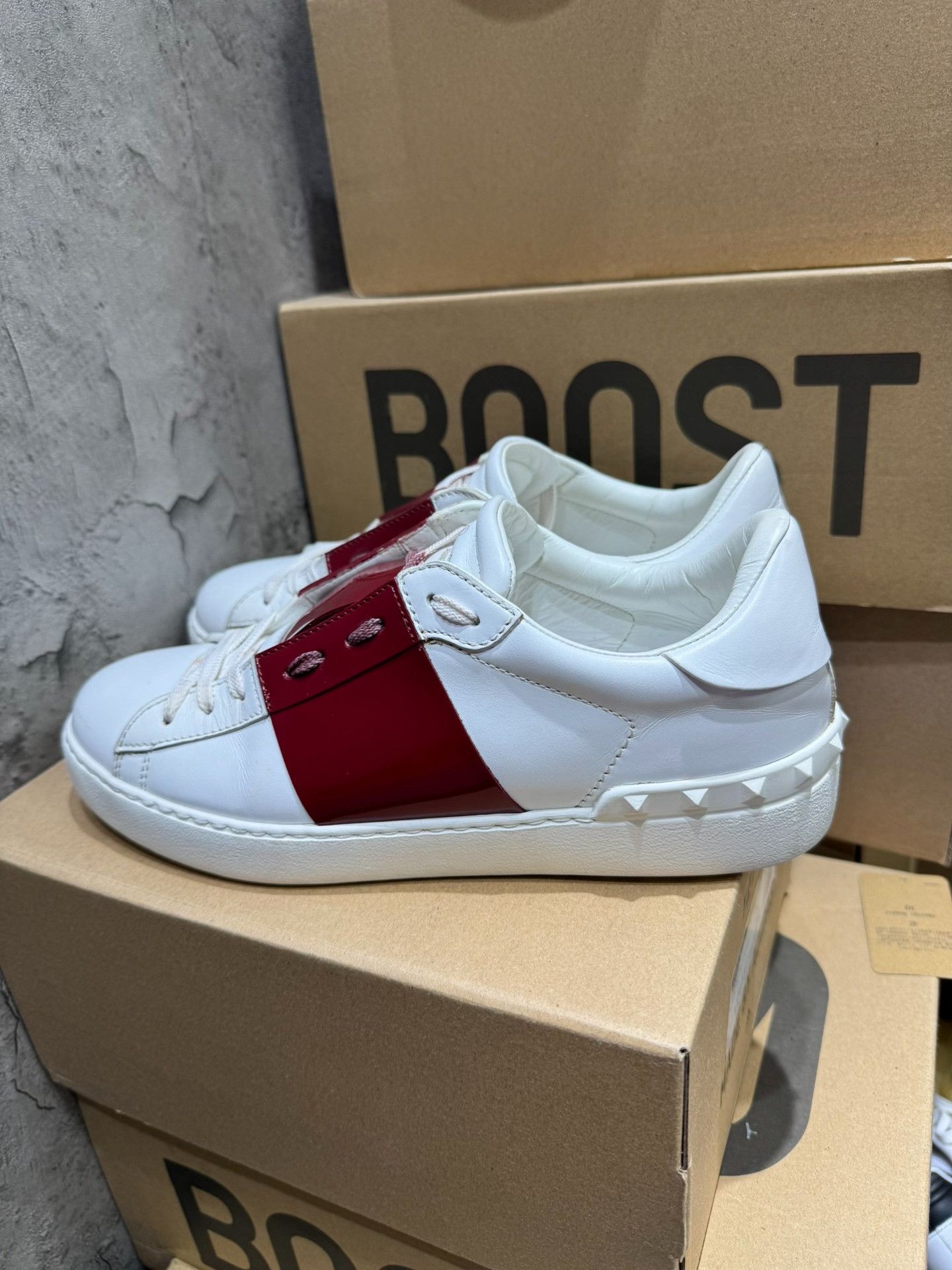 Valentino Valentino Red Lowtop Sneakers 40 Men Size US 7.5 / EU 40-41 - 4 Thumbnail