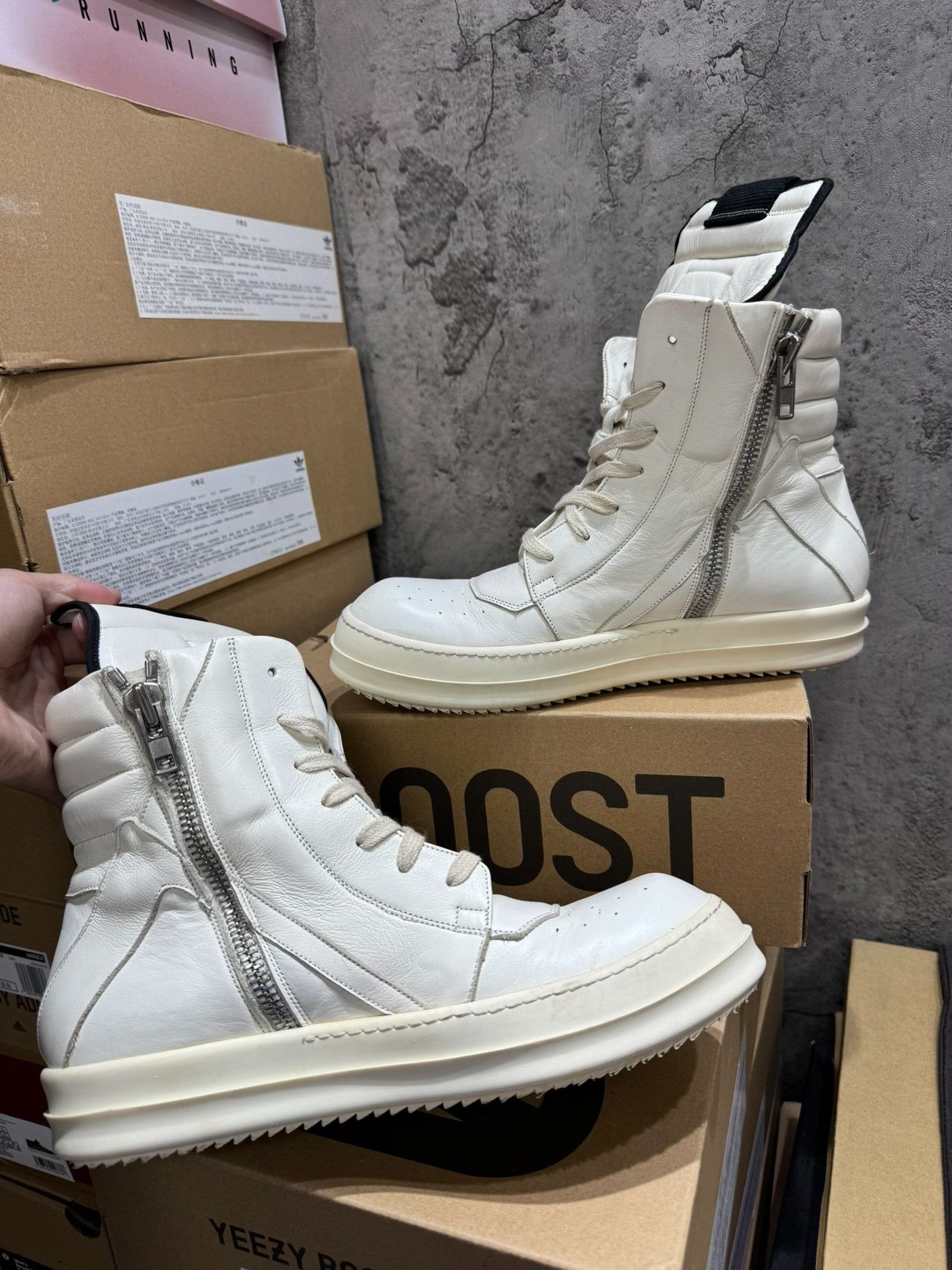 Rick Owens Rick Owens White Hitop Sneakers 41 Men Size US 8.5 / EU 41-42 - 3 Thumbnail
