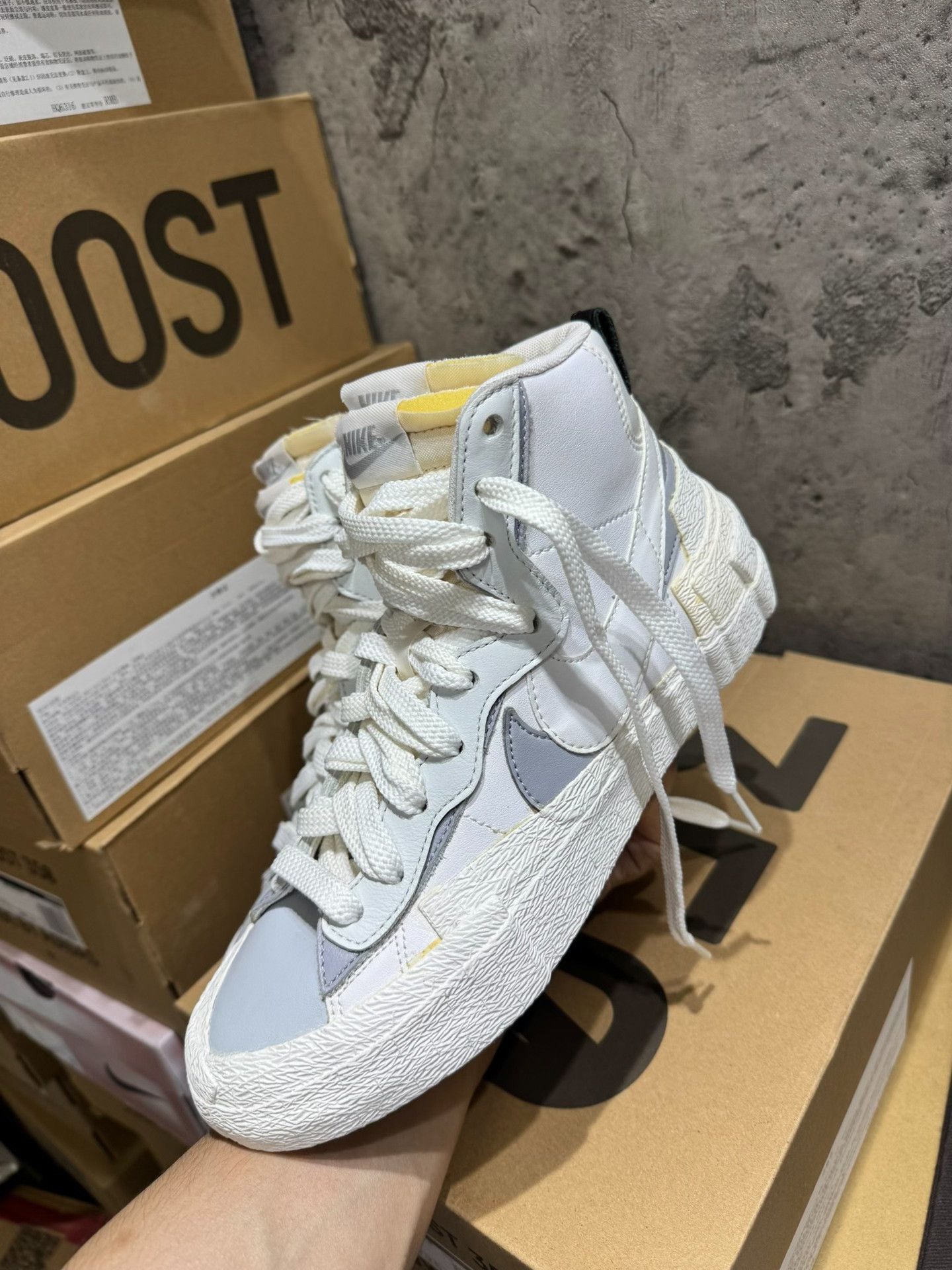 Sacai Sacai BLAZER White Lowtop Sneakers 38 Men Size US 6 / EU 39 - 6 Thumbnail