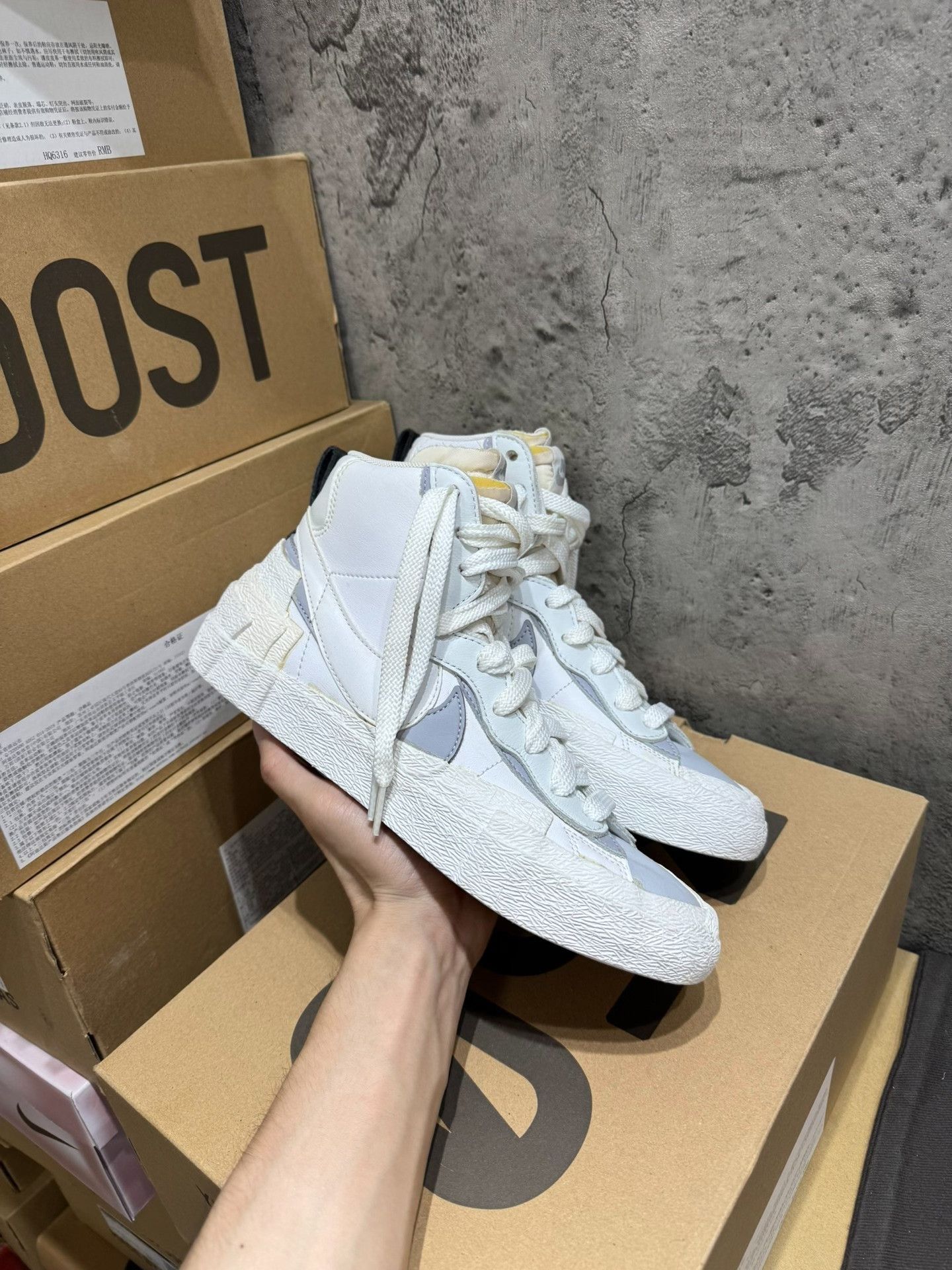 Sacai Sacai BLAZER White Lowtop Sneakers 38 Men Size US 6 / EU 39 - 5 Thumbnail