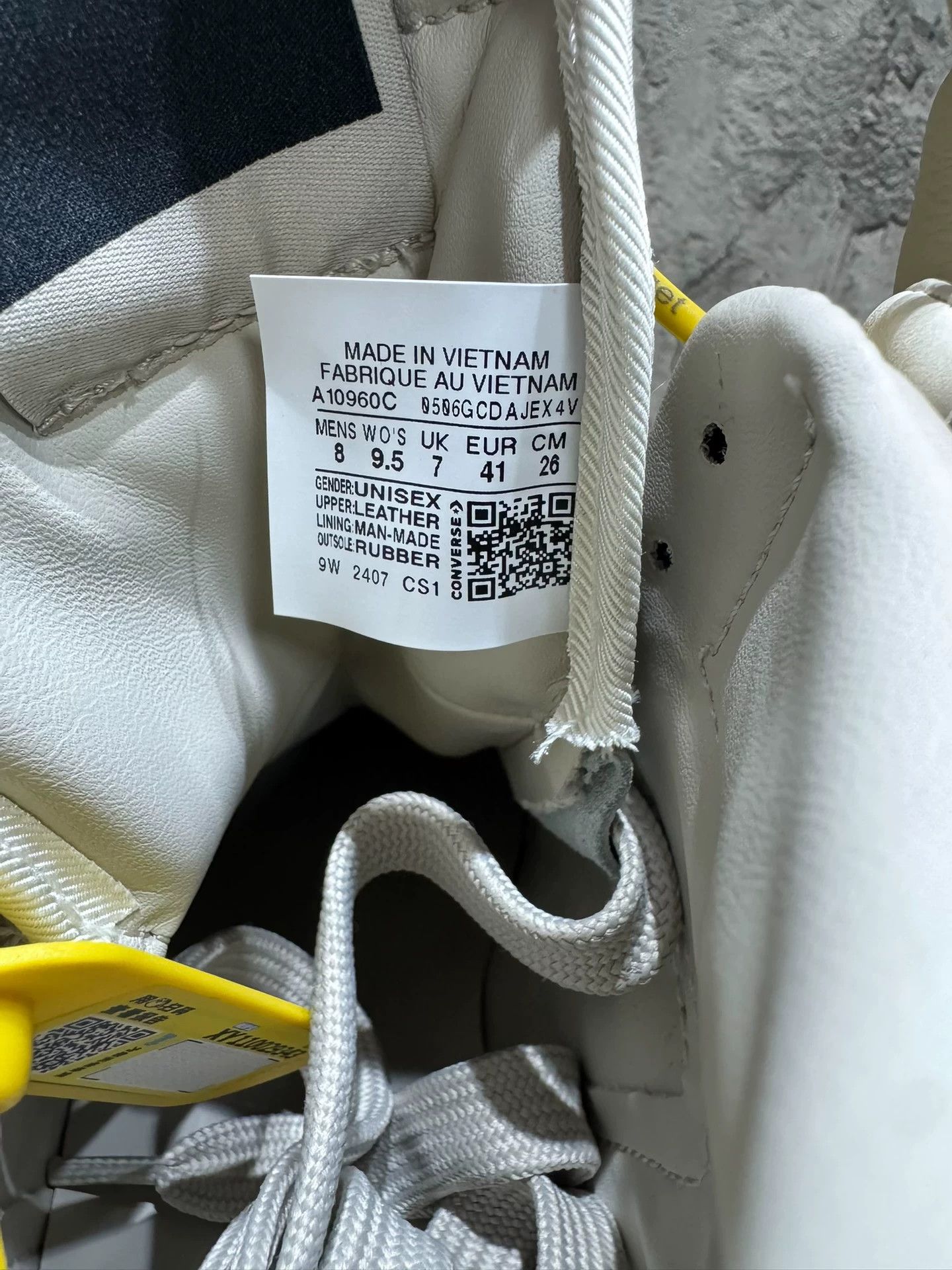 Converse Converse Collab White Hitop Sneakers 41 Men Size US 8.5 / EU 41-42 - 4 Thumbnail