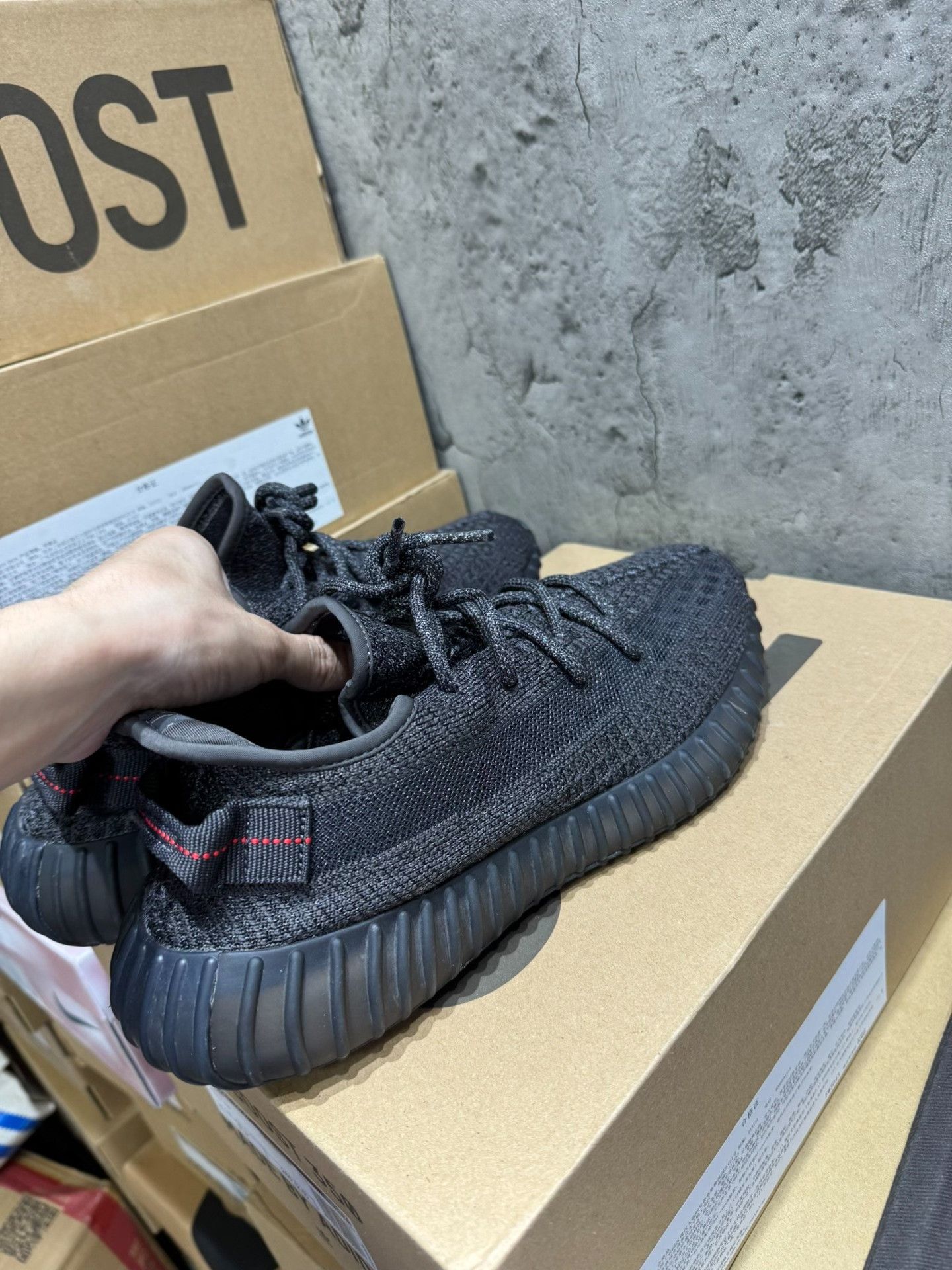Yeezy Yeezy Black Lowtop Sneakers 9.5 Men Size US 9.5 / EU 42-43 - 2 Thumbnail
