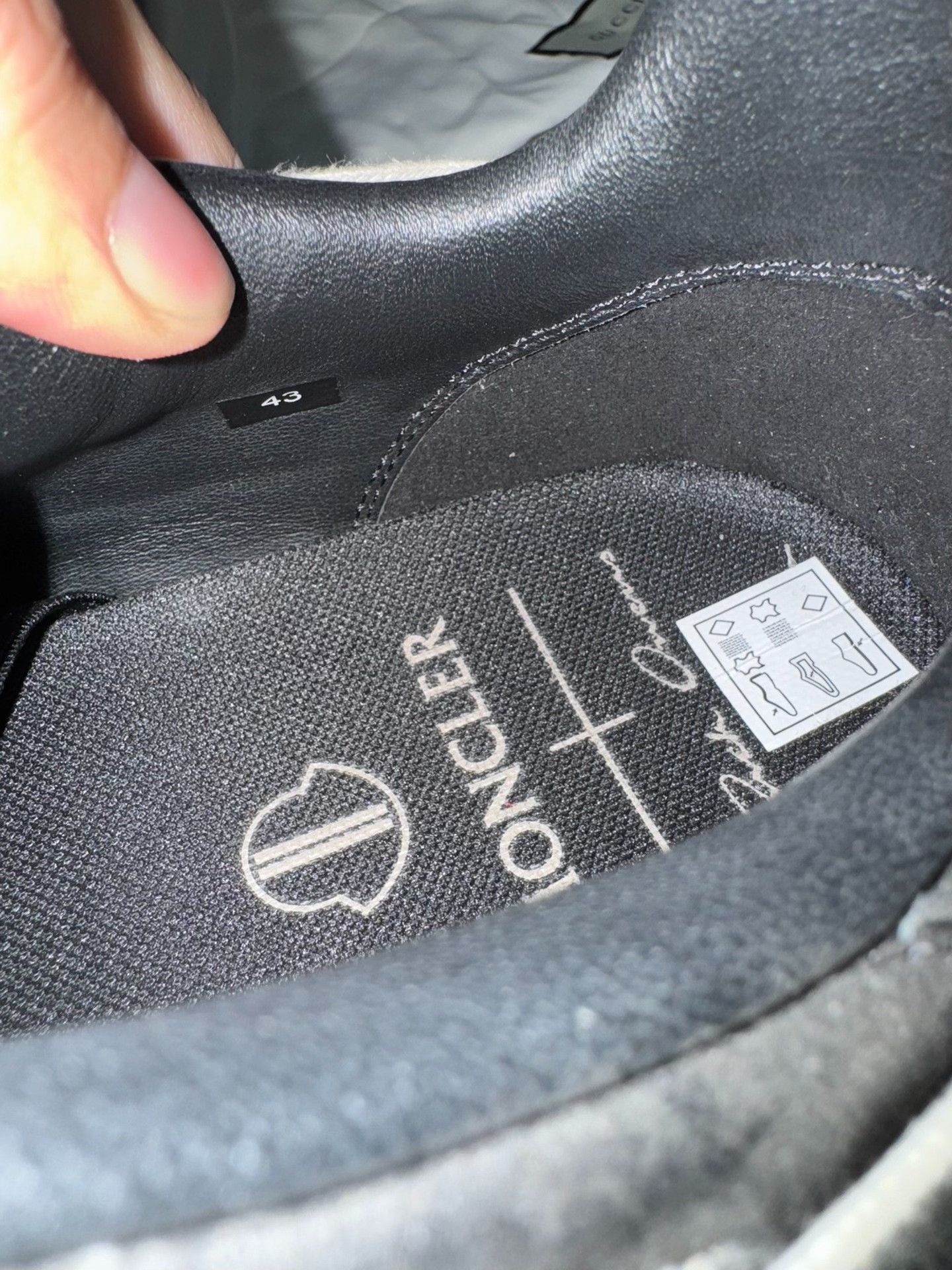 Moncler Moncler Collab Black Lowtop Sneakers M Men Size US 10 / EU 43 - 4 Thumbnail
