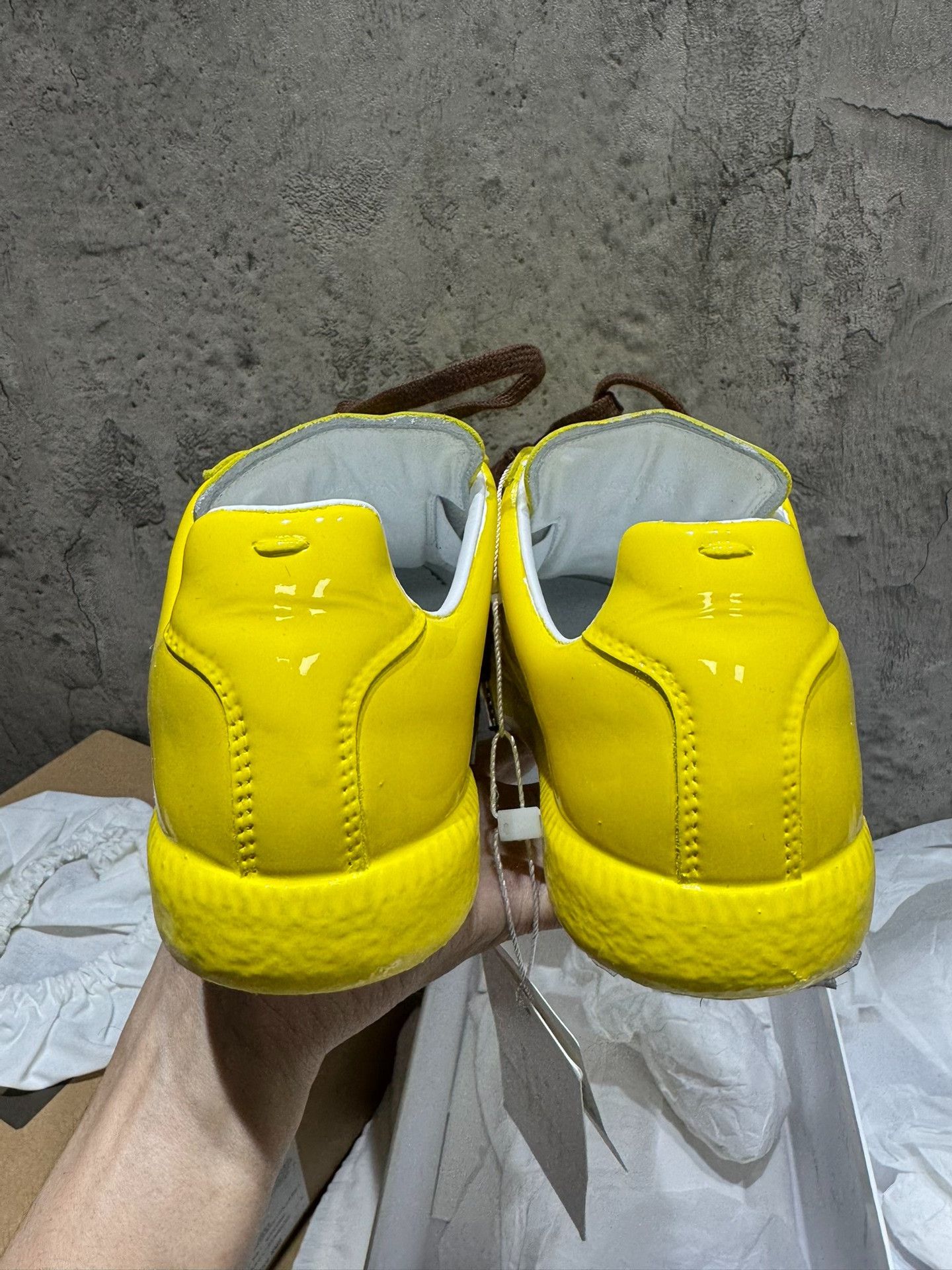 Maison Margiela Maison Margiela Leather Yellow Lowtop Sneakers 37 Women Size US 6.5 / IT 36.5 - 8 Thumbnail