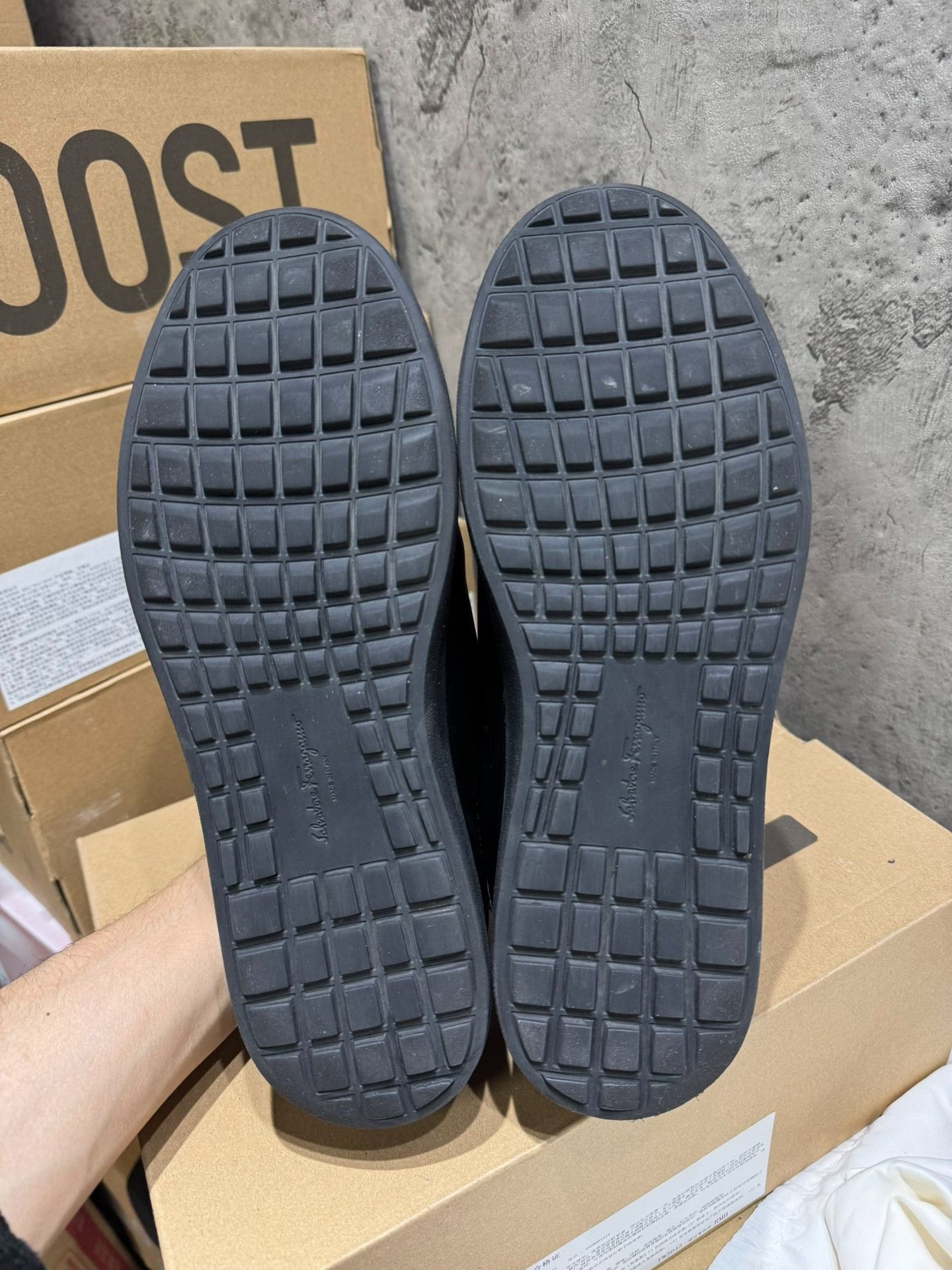 Salvatore Ferragamo Salvatore Ferragamo Leather Gray Lowtop Sneakers 41 Men Size US 8.5 / EU 41-42 - 4 Thumbnail