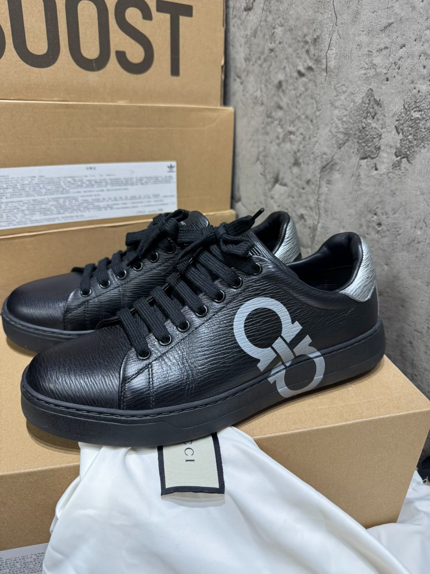Salvatore Ferragamo Salvatore Ferragamo Leather Gray Lowtop Sneakers 41 Men Size US 8.5 / EU 41-42 - 6 Thumbnail