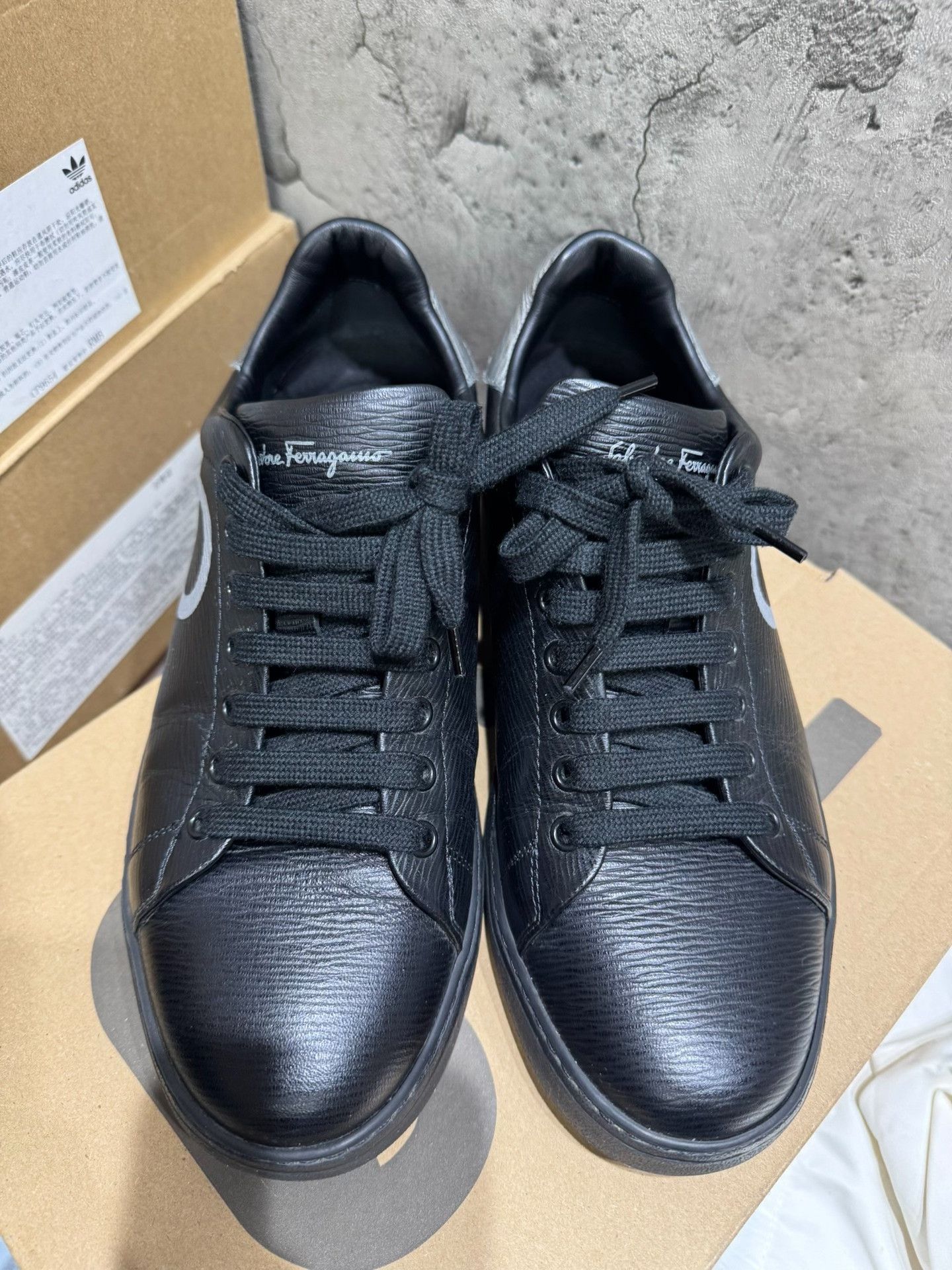 Salvatore Ferragamo Salvatore Ferragamo Leather Gray Lowtop Sneakers 41 Men Size US 8.5 / EU 41-42 - 3 Thumbnail
