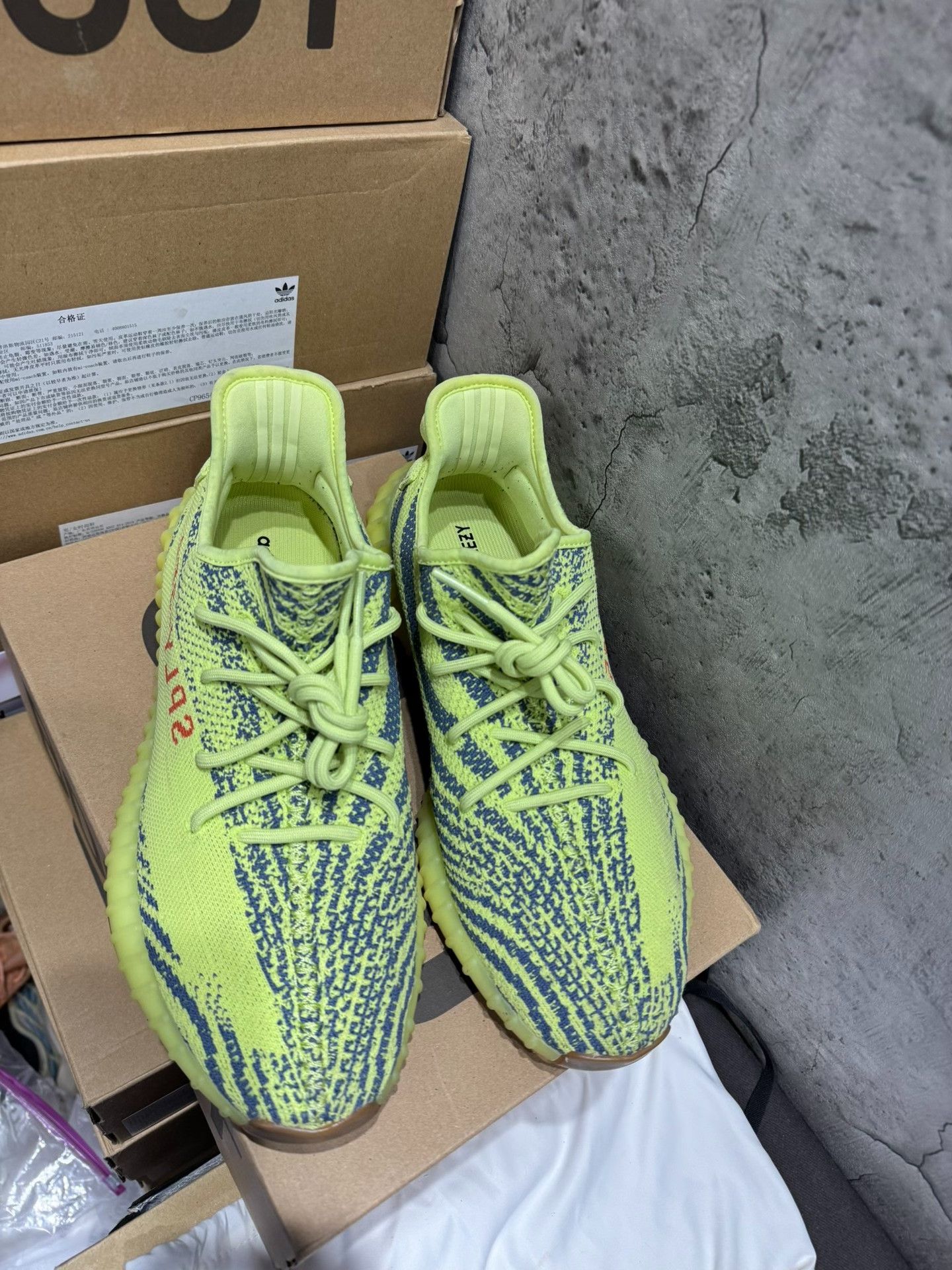 Adidas Adidas YEEZY350 Yellow Lowtop Sneakers 11.5 Men Size US 11.5 / EU 44-45 - 6 Thumbnail
