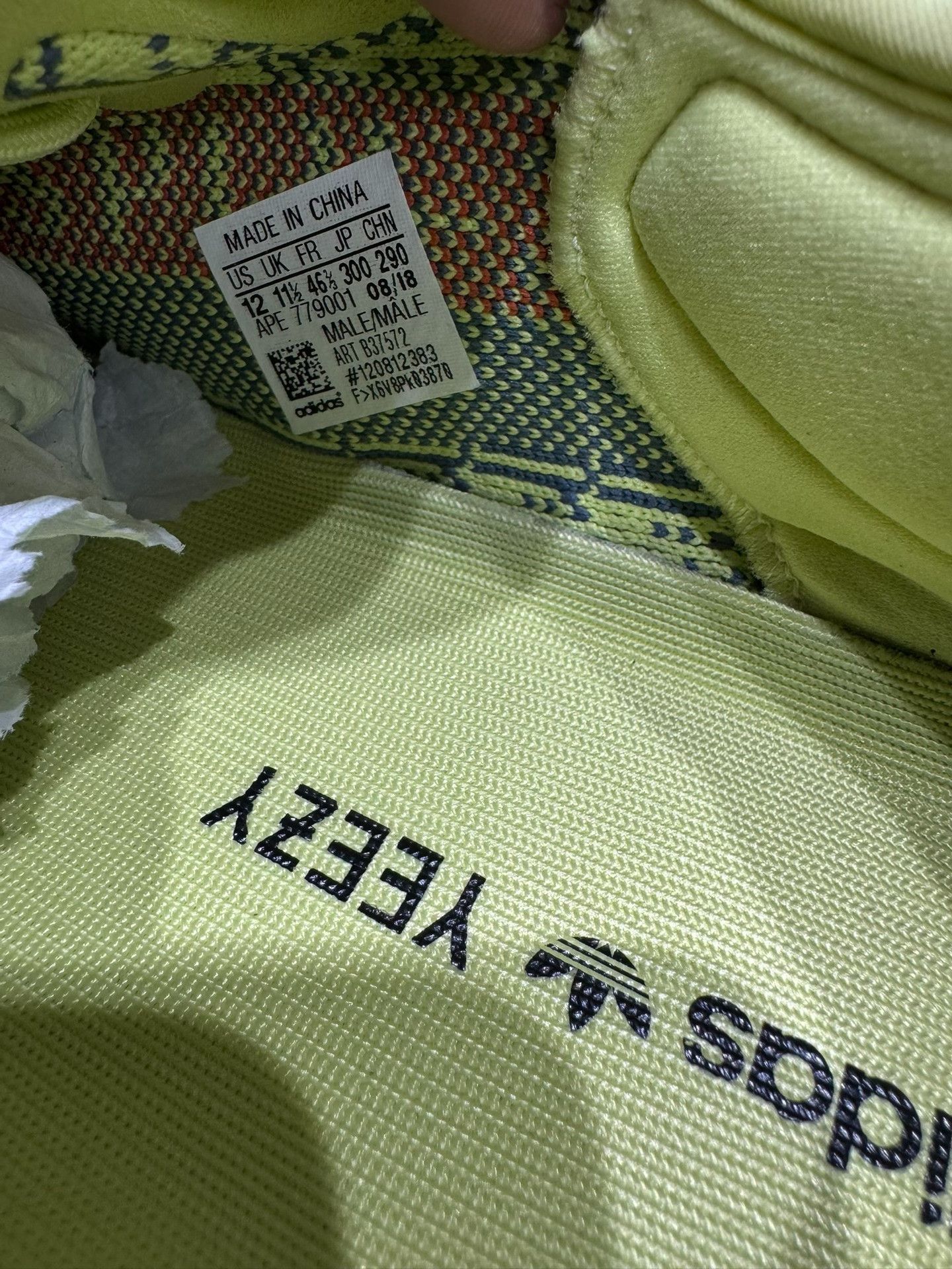 Adidas Adidas YEEZY350 Yellow Lowtop Sneakers 11.5 Men Size US 11.5 / EU 44-45 - 7 Thumbnail