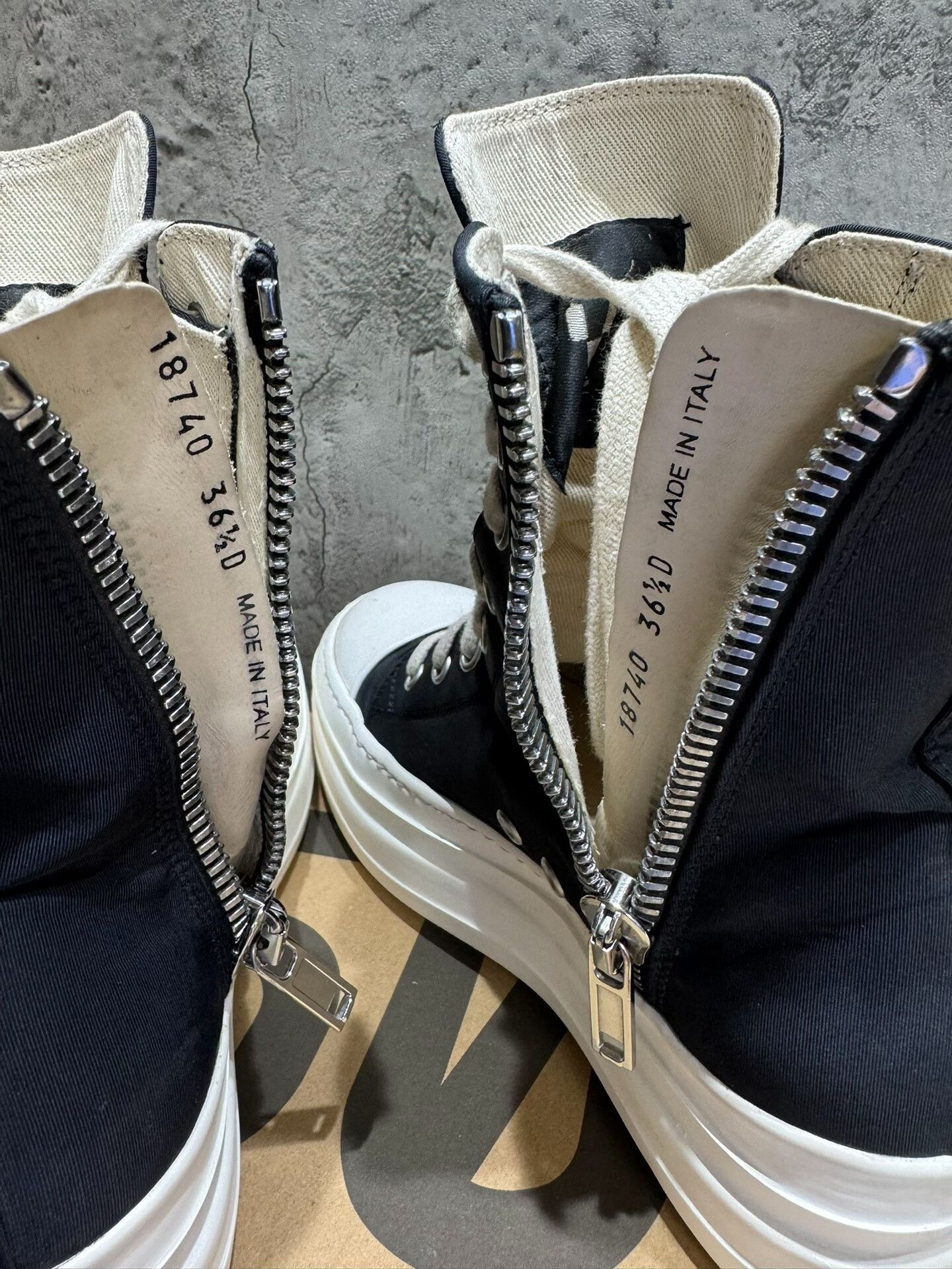Rick Owens Rick Owens Black Hitop Sneakers 36 Women Size US 6 / IT 36 - 5 Thumbnail
