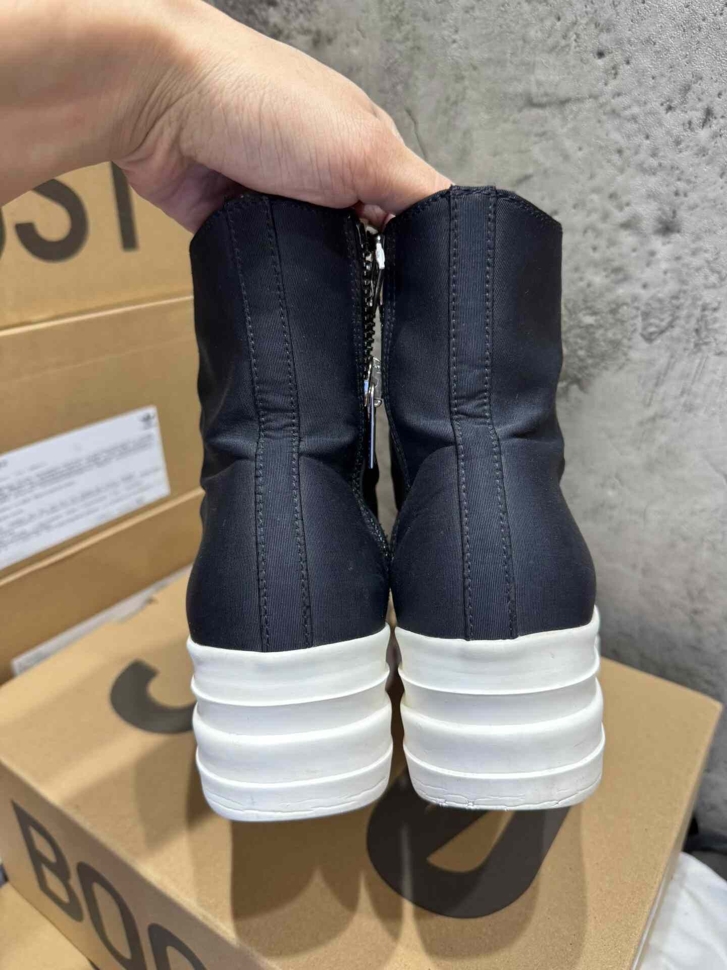 Rick Owens Rick Owens Black Hitop Sneakers 36 Women Size US 6 / IT 36 - 3 Thumbnail