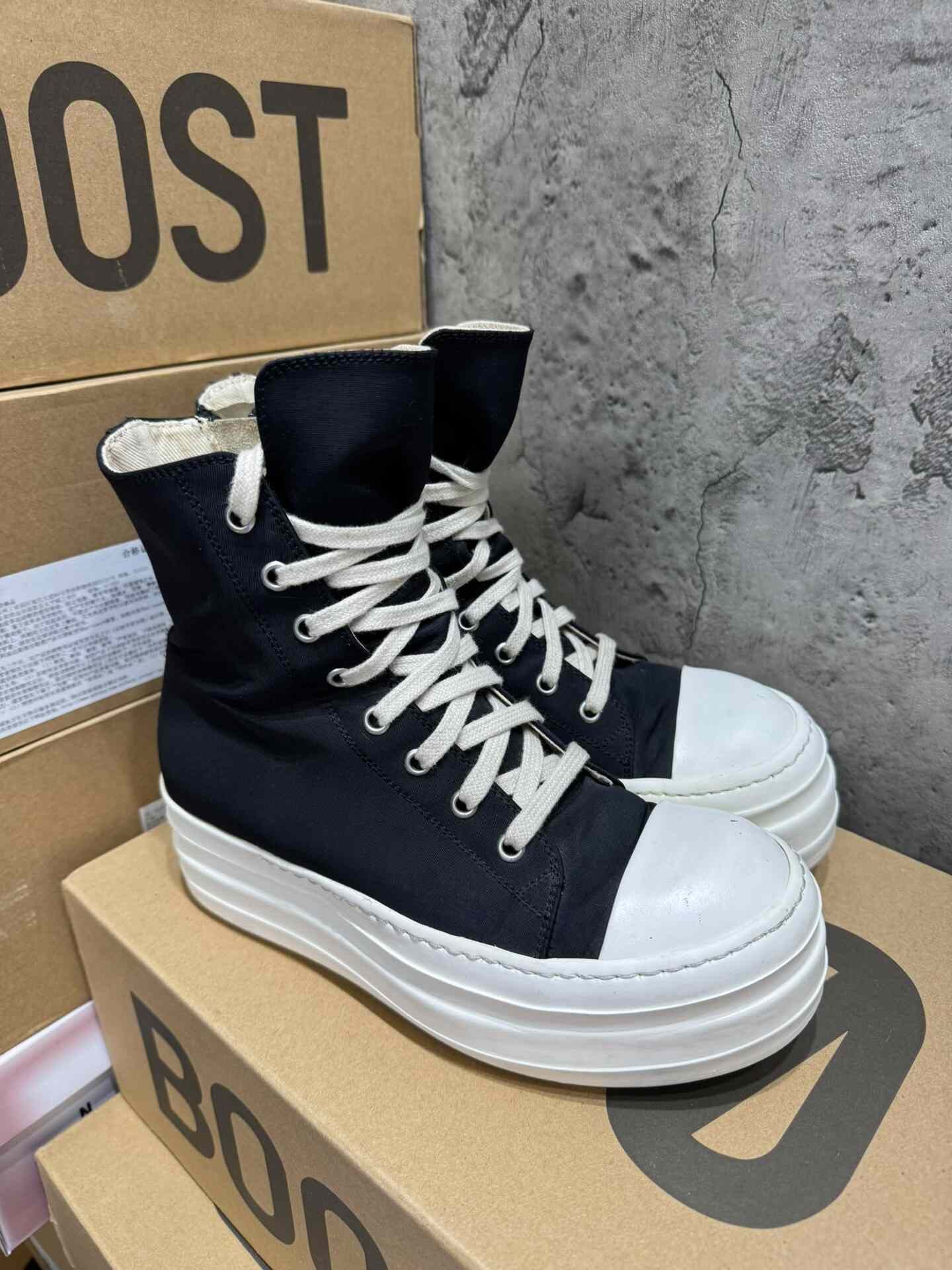 Rick Owens Rick Owens Black Hitop Sneakers 36 Women Size US 6 / IT 36 - 4 Thumbnail