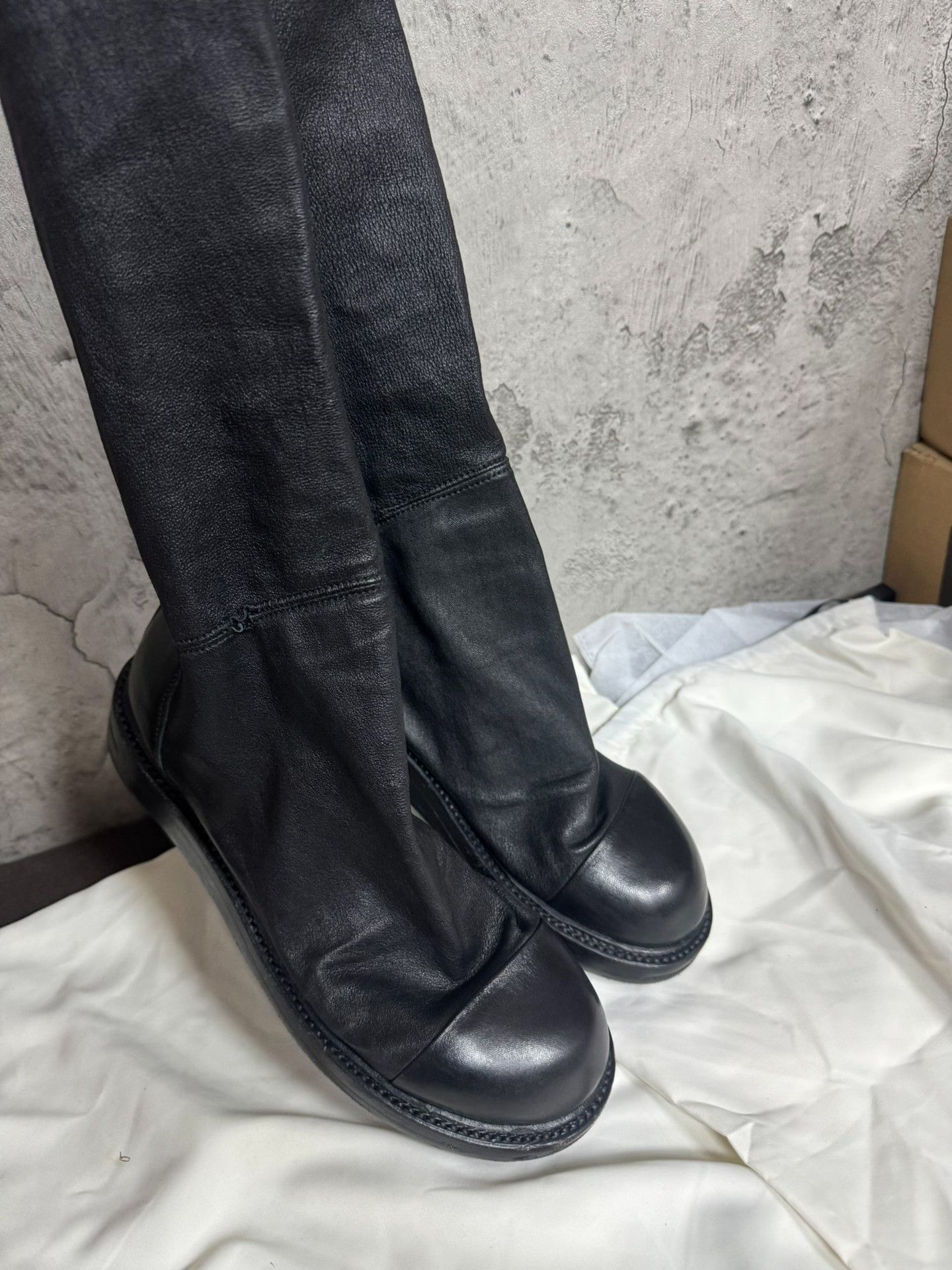 Rick Owens Rick Owens Leather Boots 36 Women Size US 6 / IT 36 - 3 Thumbnail