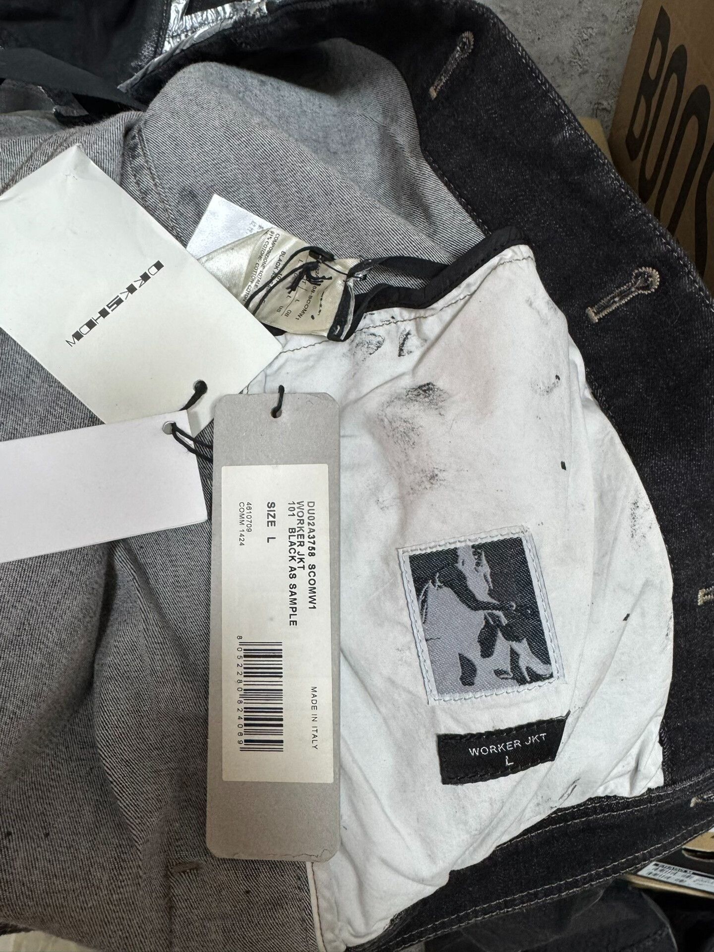 Rick Owens Rick Owens Denim Black Light Jacket L Men Size US L / EU 52-54 / 3 - 3 Thumbnail