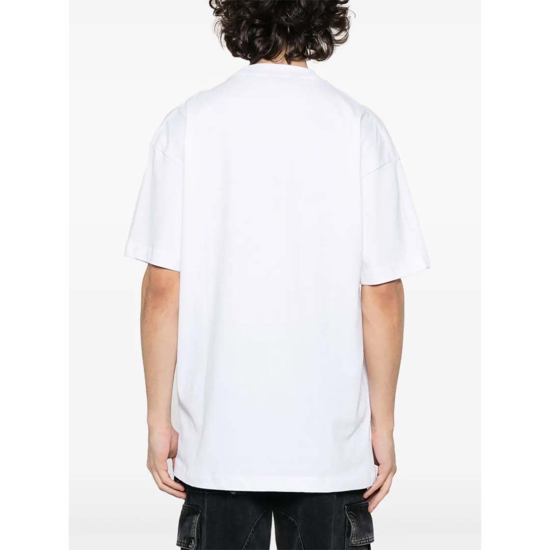Palm Angels LA Monogram Spray Tee White Size US XL / EU 56 / 4 - 2 Thumbnail